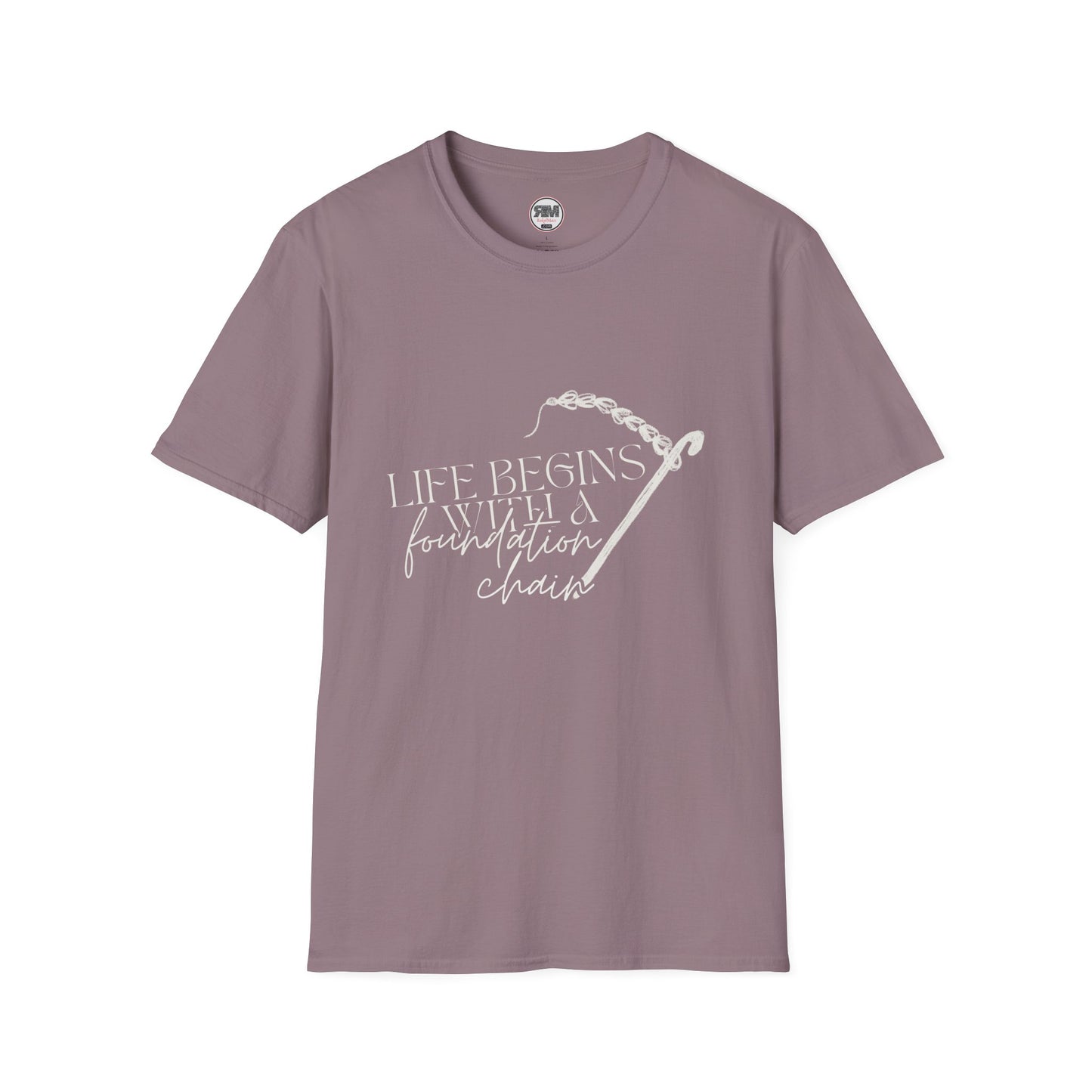 Life Begins With a Foundation Chain Tee