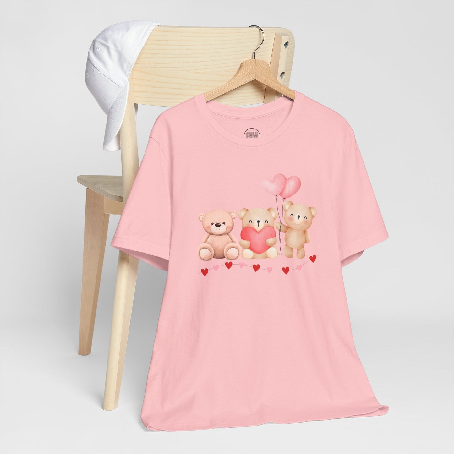 Teddy Bear Valentines Day T Shirt, Cute Love Plush Tee