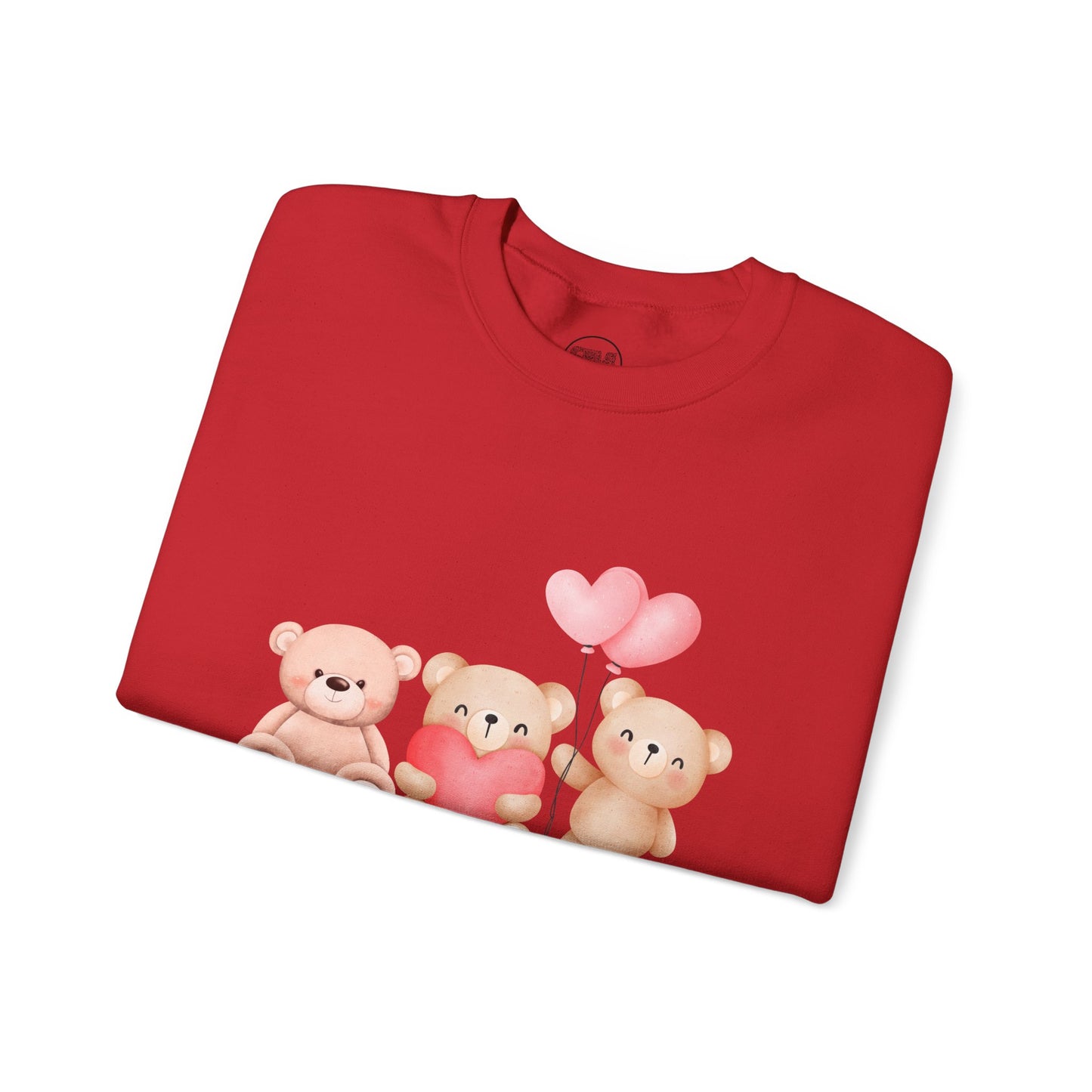Teddy Bear Valentines Day Sweatshirt, Cute Valentine Pullover for Women