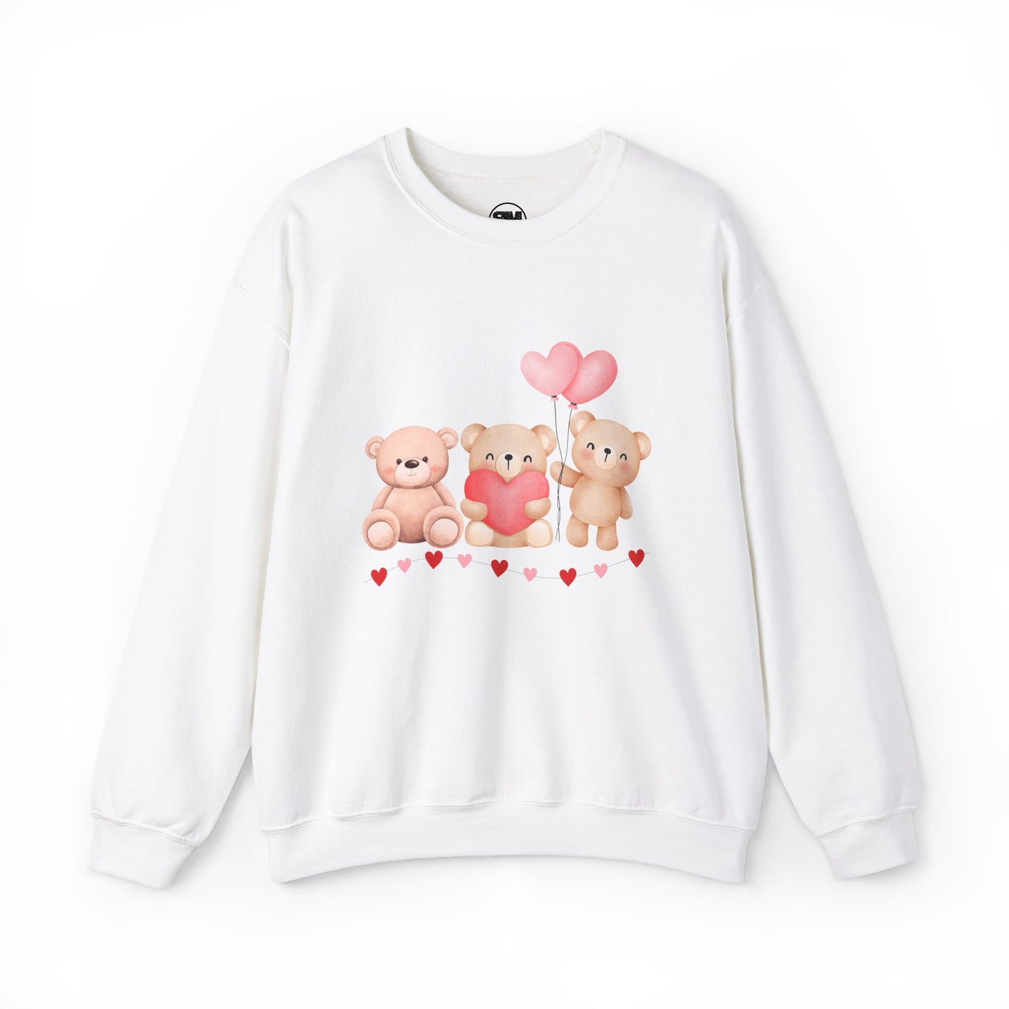 Teddy Bear Valentines Day Sweatshirt, Cute Valentine Pullover for Women