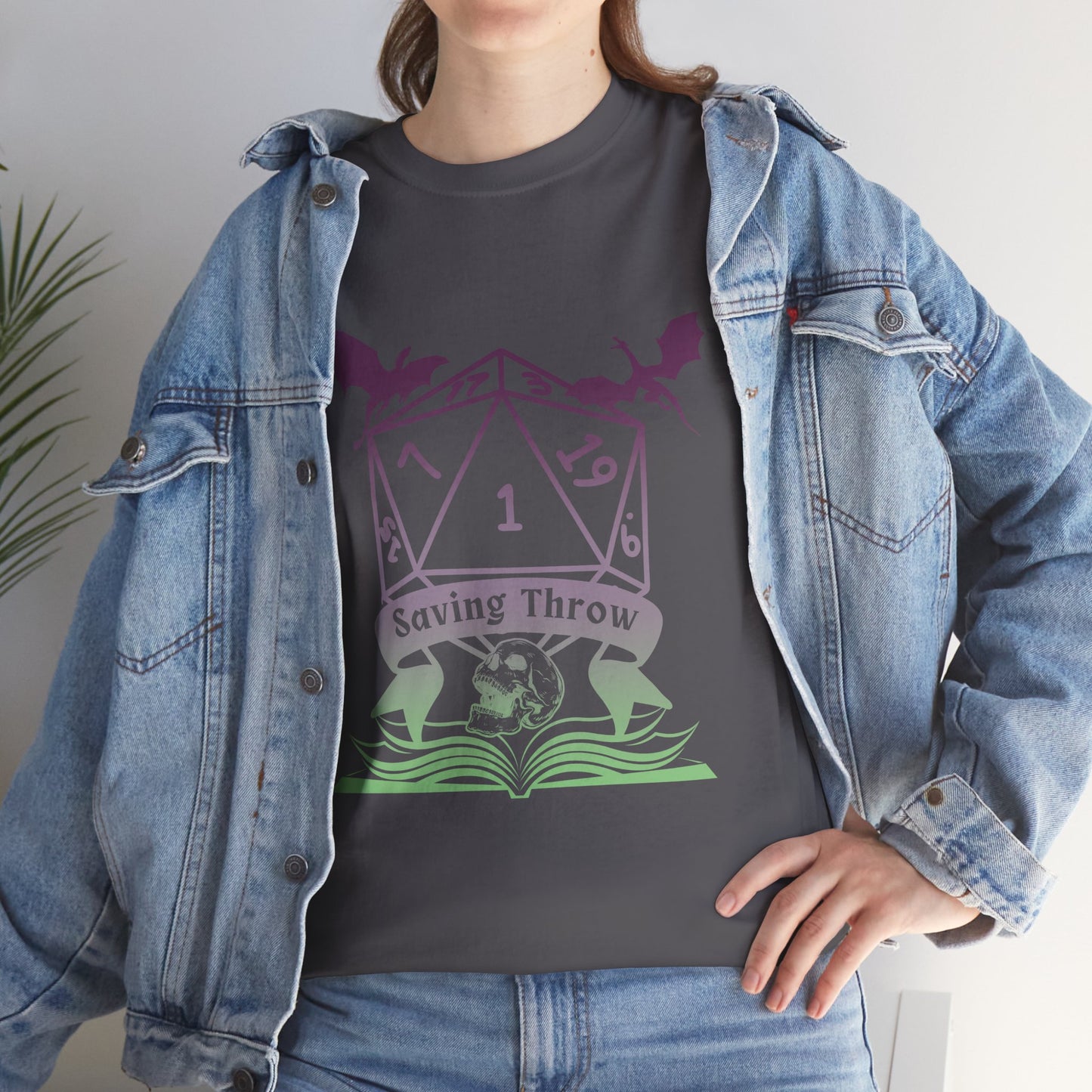 Dungeons and Dragons Saving Throw One DND Nerdy Unisex Thirt