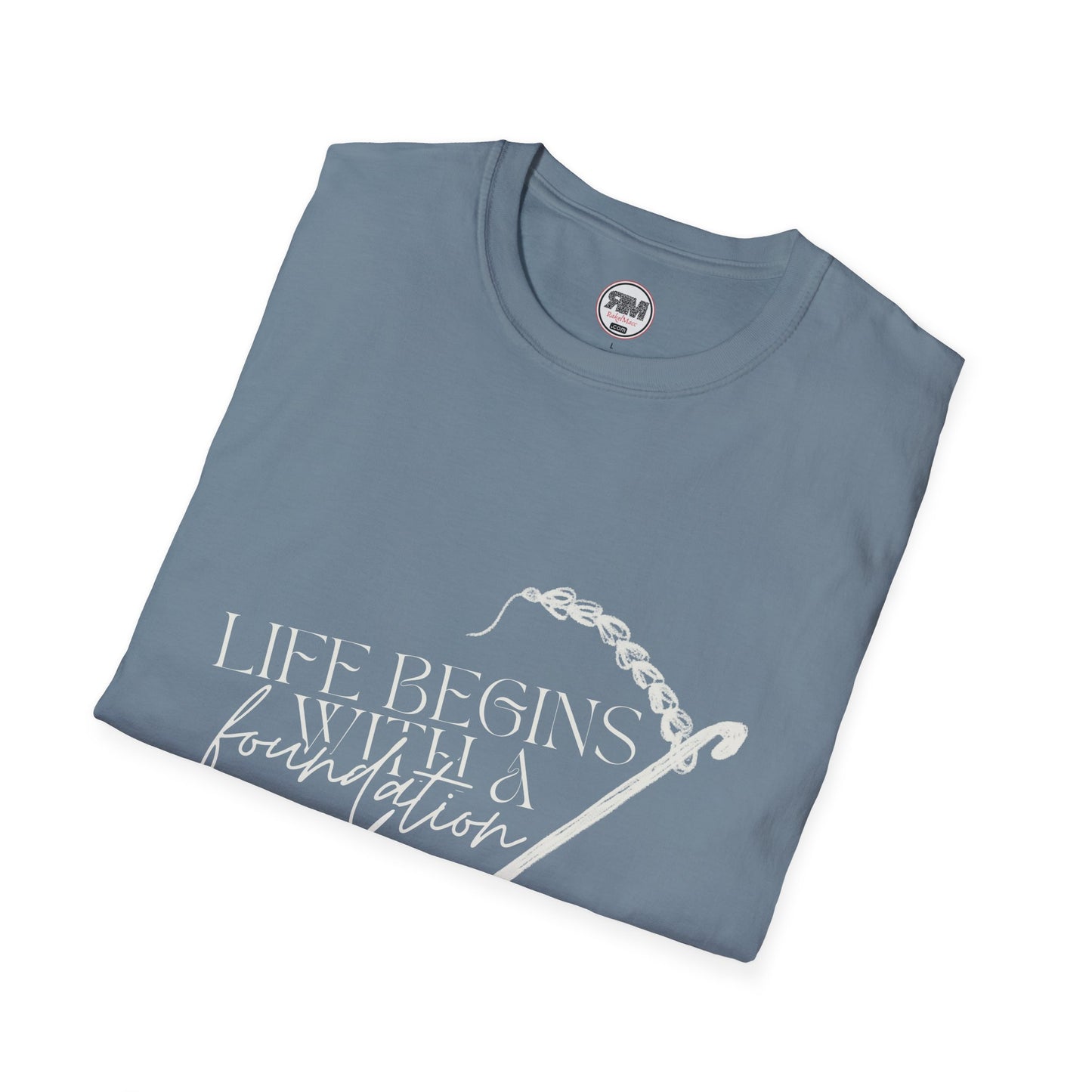 Life Begins With a Foundation Chain Tee