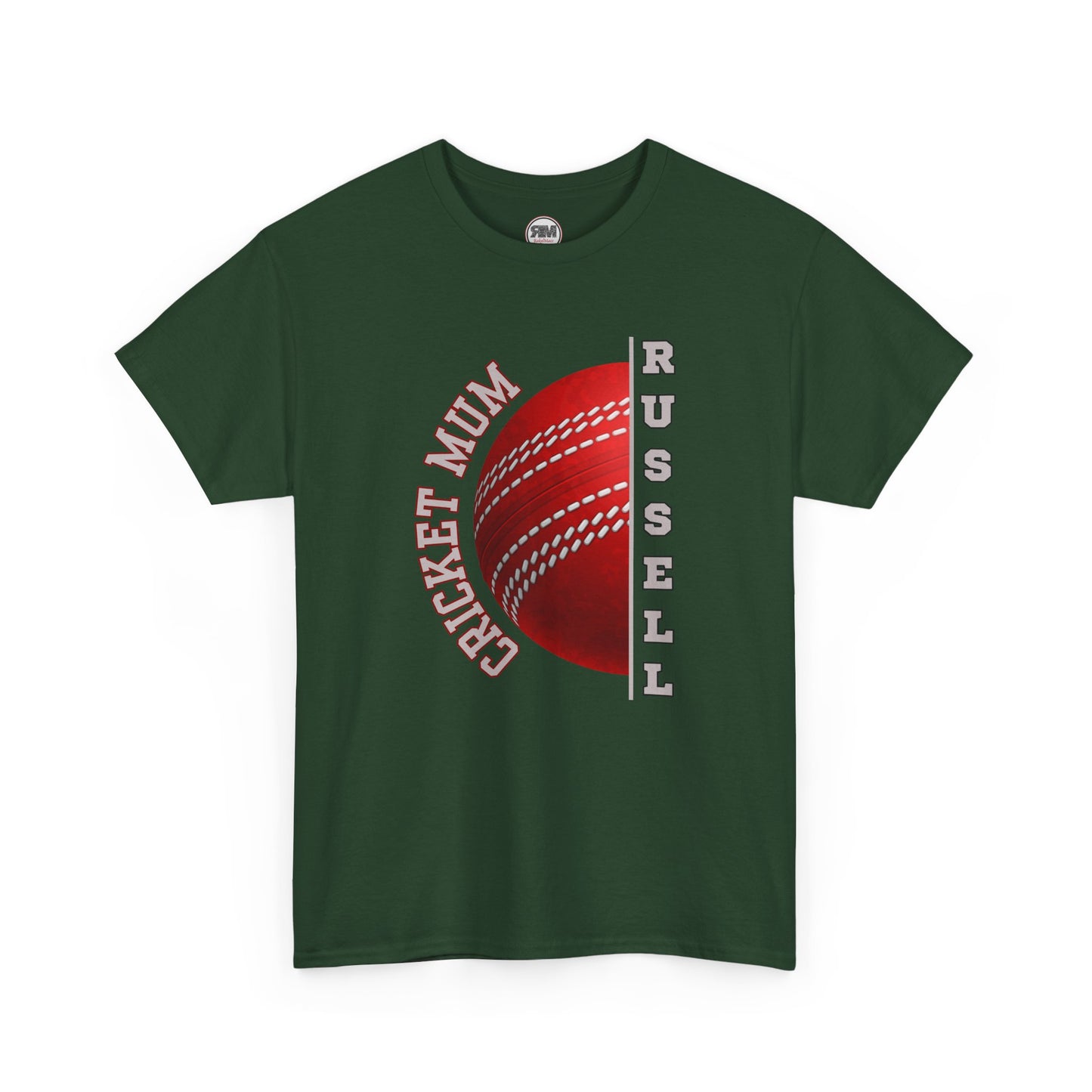 Personalised Cricket Mum T Shirt, Custom Name Gift for Cricket Loving Mothers