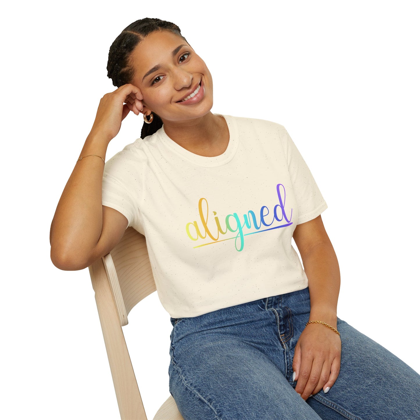 Aligned Ombre Unisex Tee