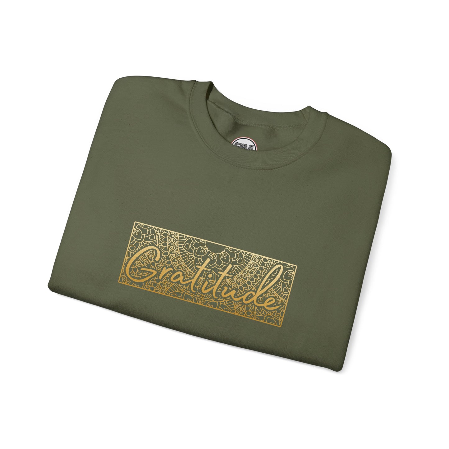 Gratitude Mandala Unisex Sweatshirt, Mindful Graphic Pullover