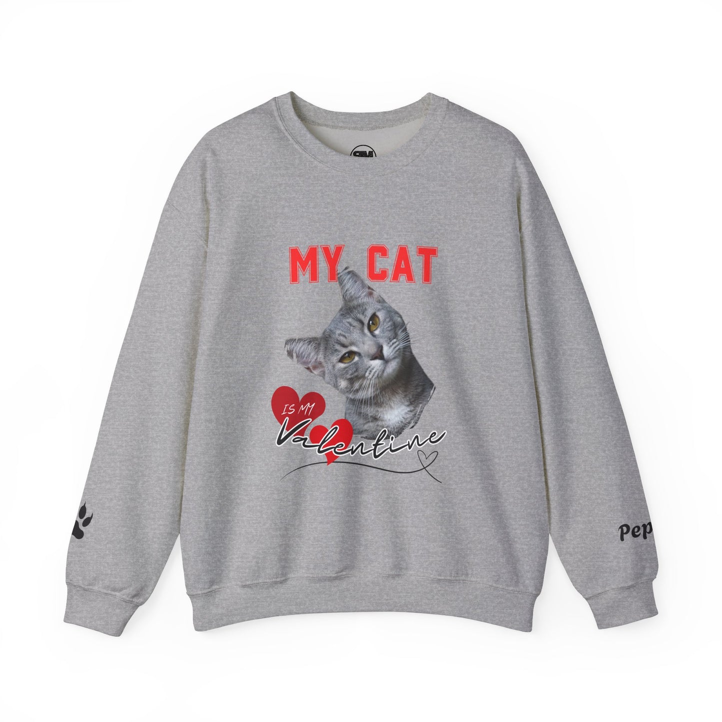 Custom My Cat or Dog Is My Valentine Sweatshirt, Personalized Pet Valentine Gift