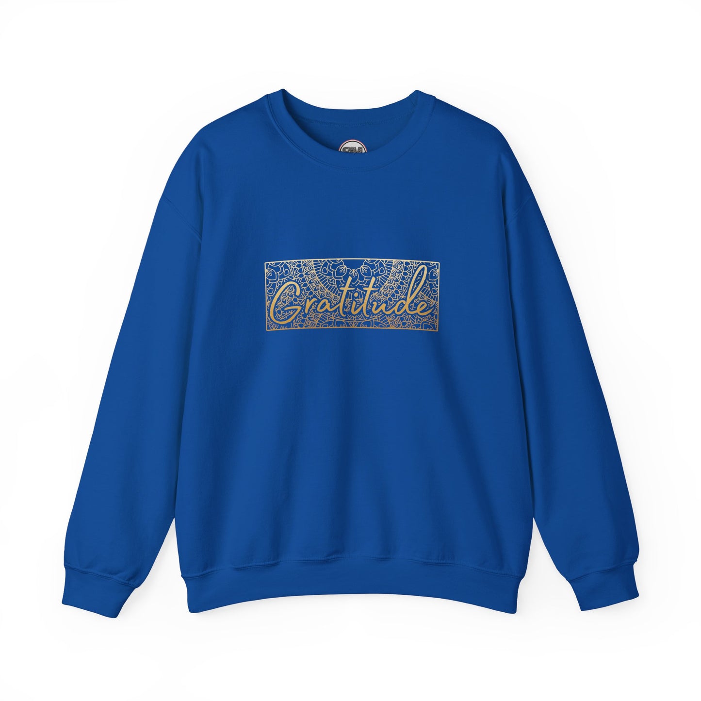 Gratitude Mandala Unisex Sweatshirt, Mindful Graphic Pullover