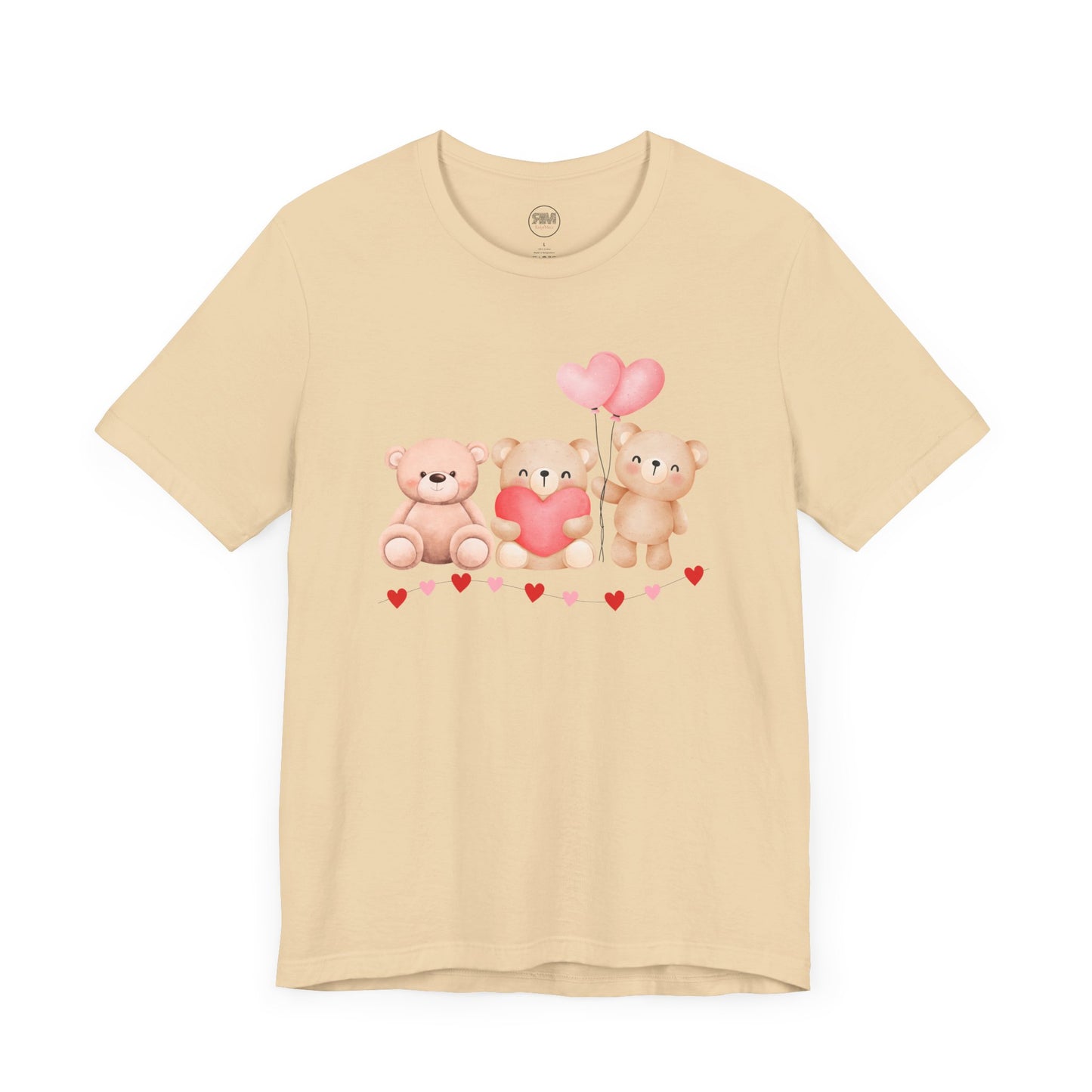 Teddy Bear Valentines Day T Shirt, Cute Love Plush Tee