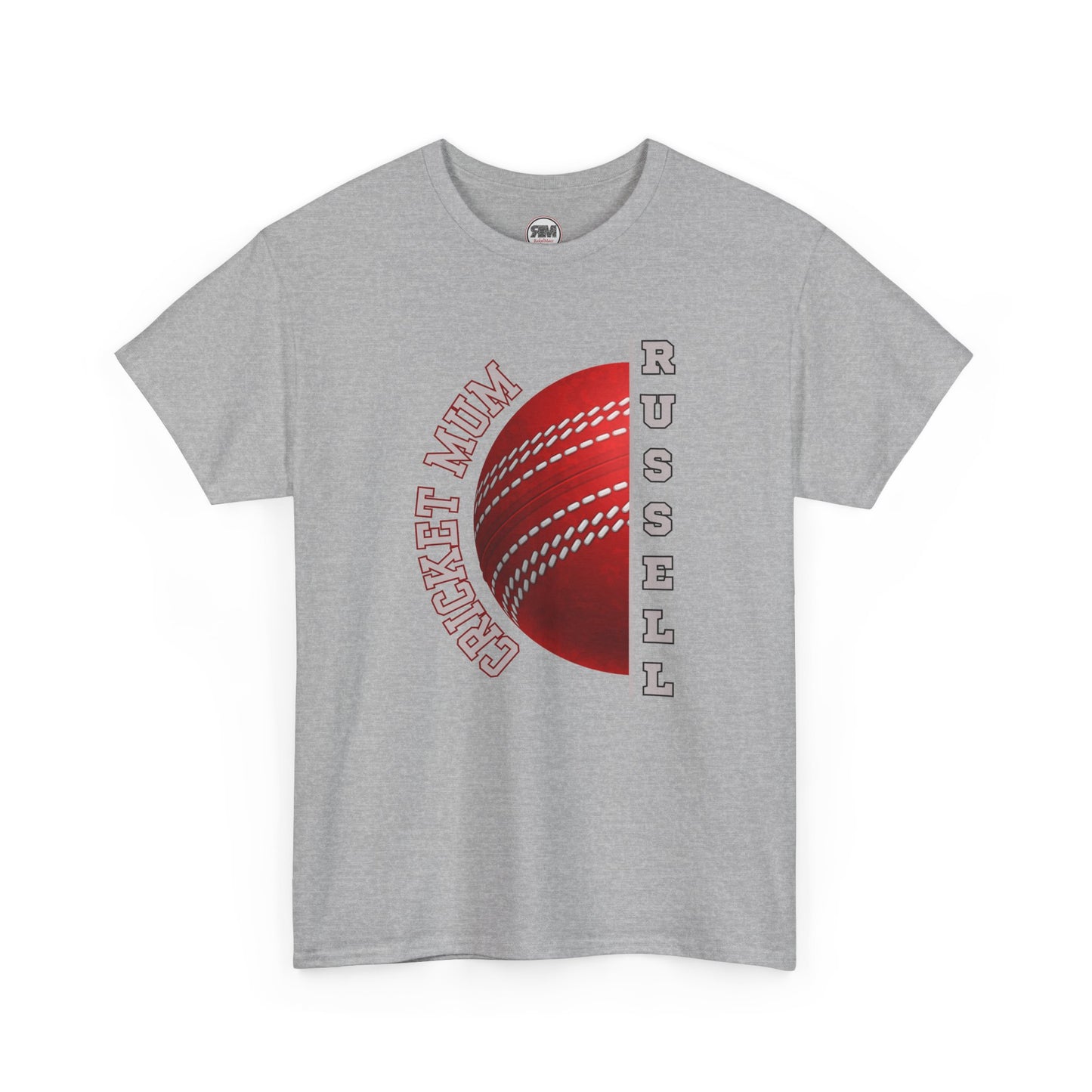 Personalised Cricket Mum T Shirt, Custom Name Gift for Cricket Loving Mothers