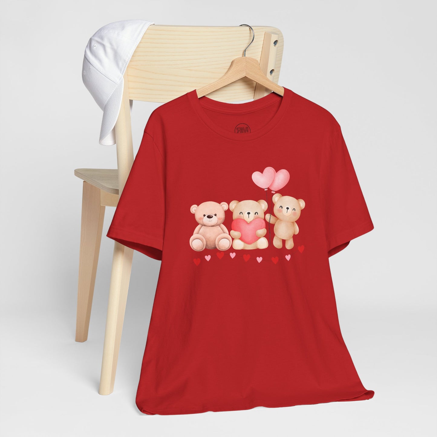 Teddy Bear Valentines Day T Shirt, Cute Love Plush Tee