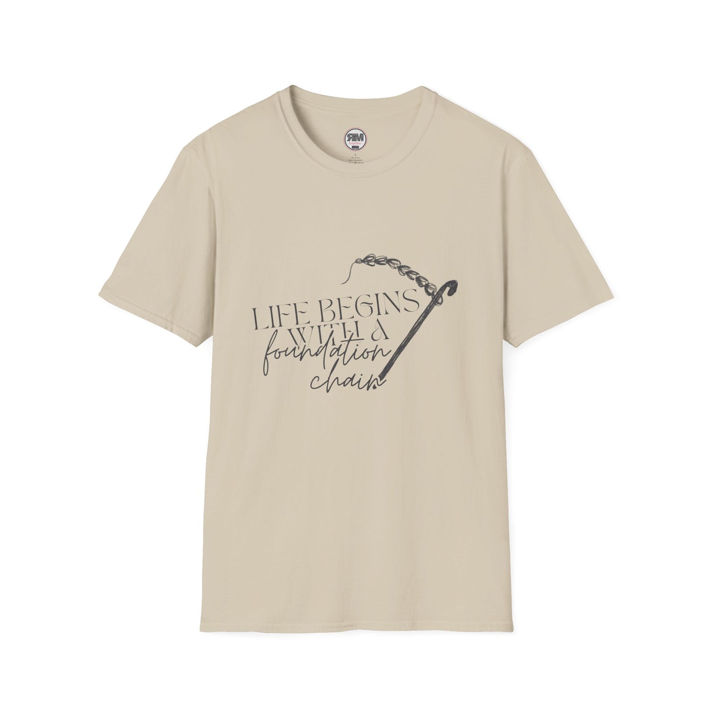 Life Begins With a Foundation Chain Tee