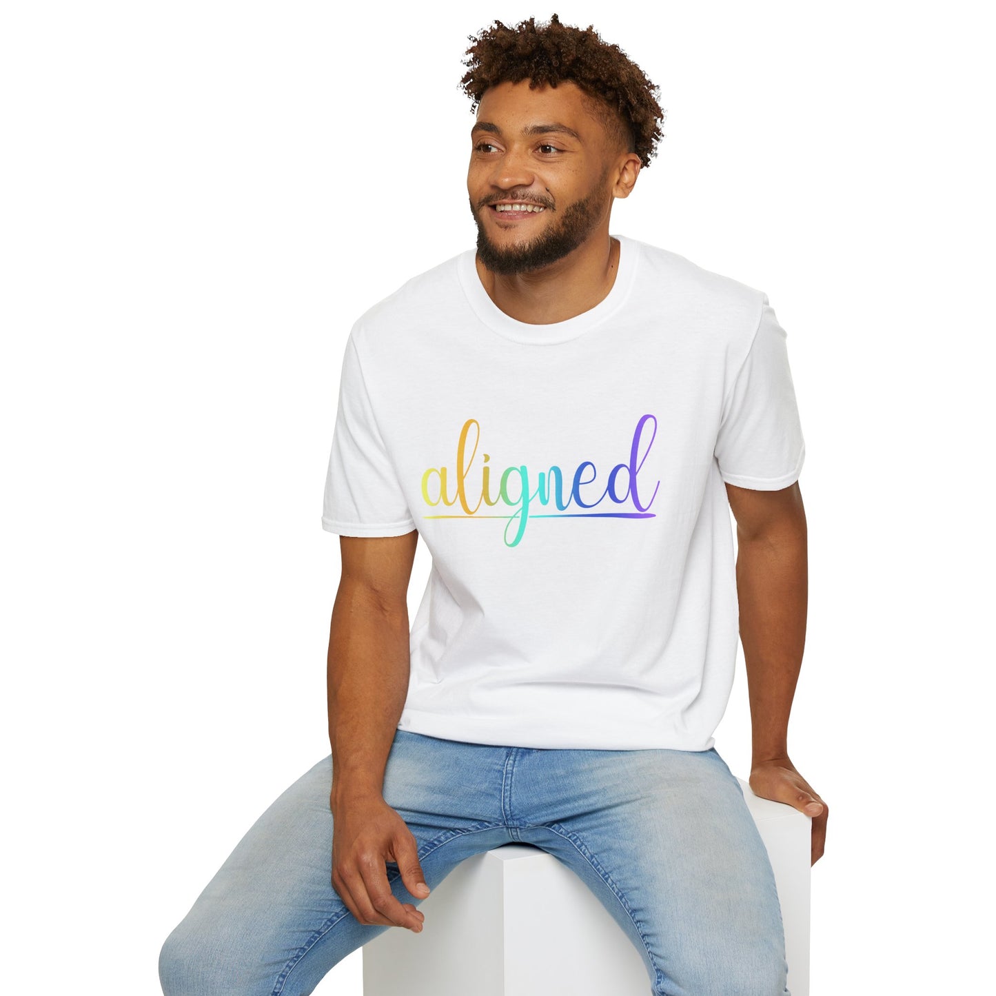 Aligned Ombre Unisex Tee