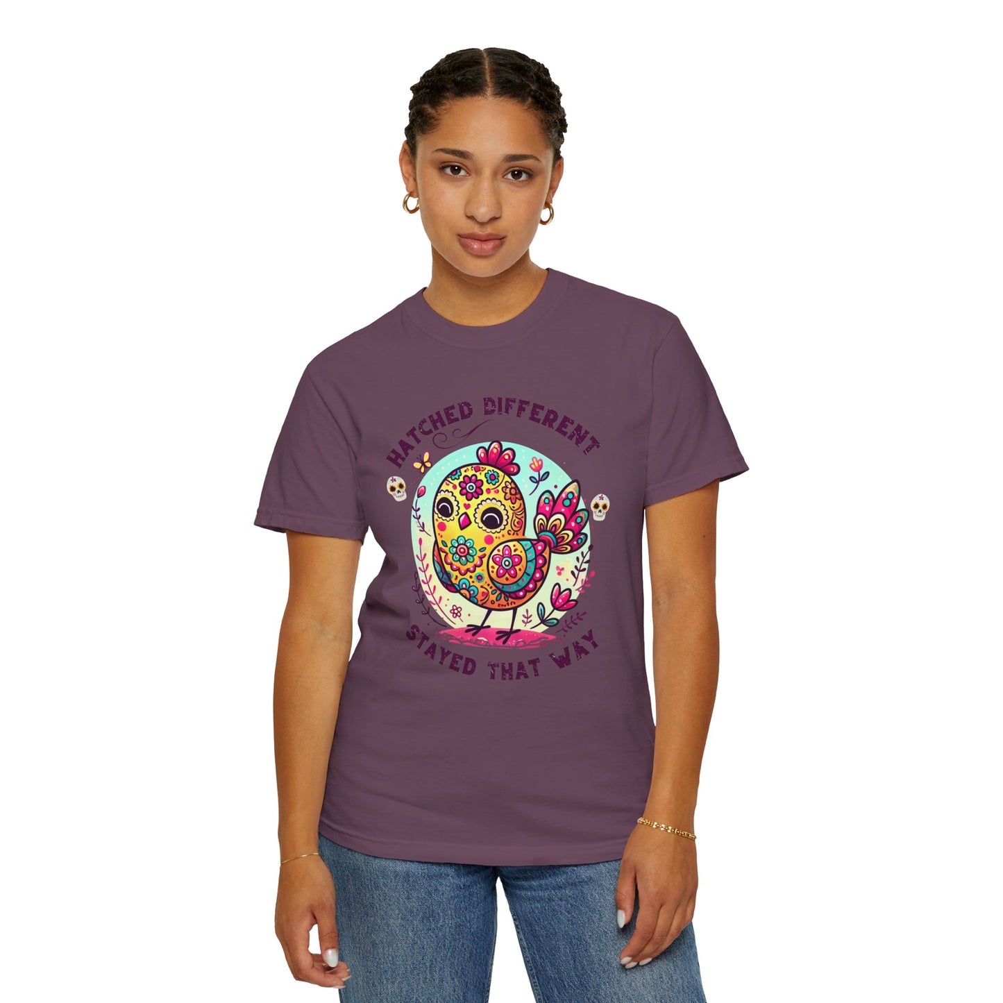 Just a Girl Who Loves Chickens Hens and Wildflowers T Shirt