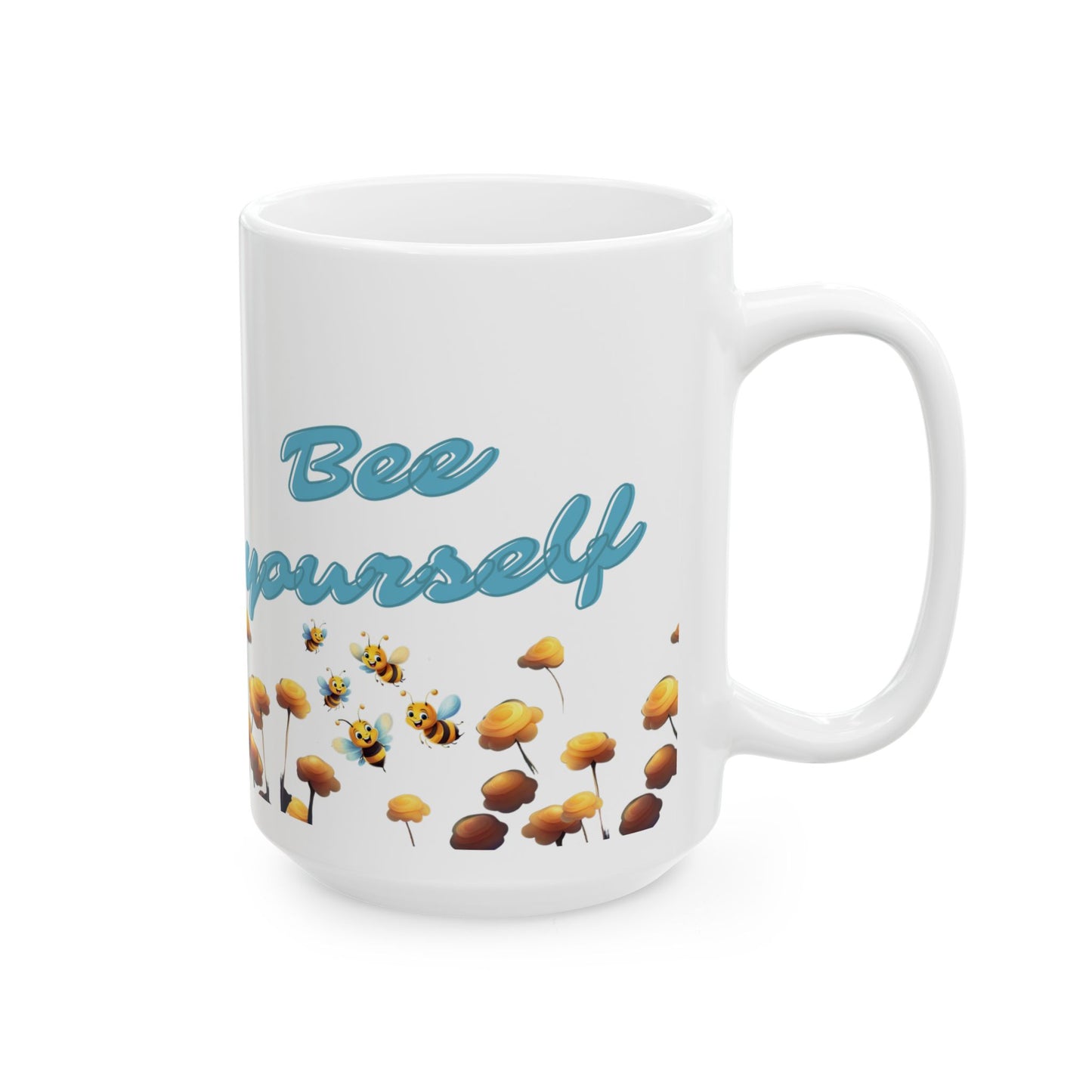 Bee Yourself Ceramic Mug – Inspirational Coffee Cup for Bee Lovers