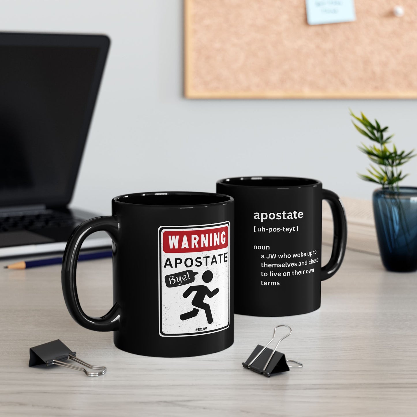 Ex JW Apostate Mug, Ex Jehovah’s Witness Cult Survivor Coffee Cup