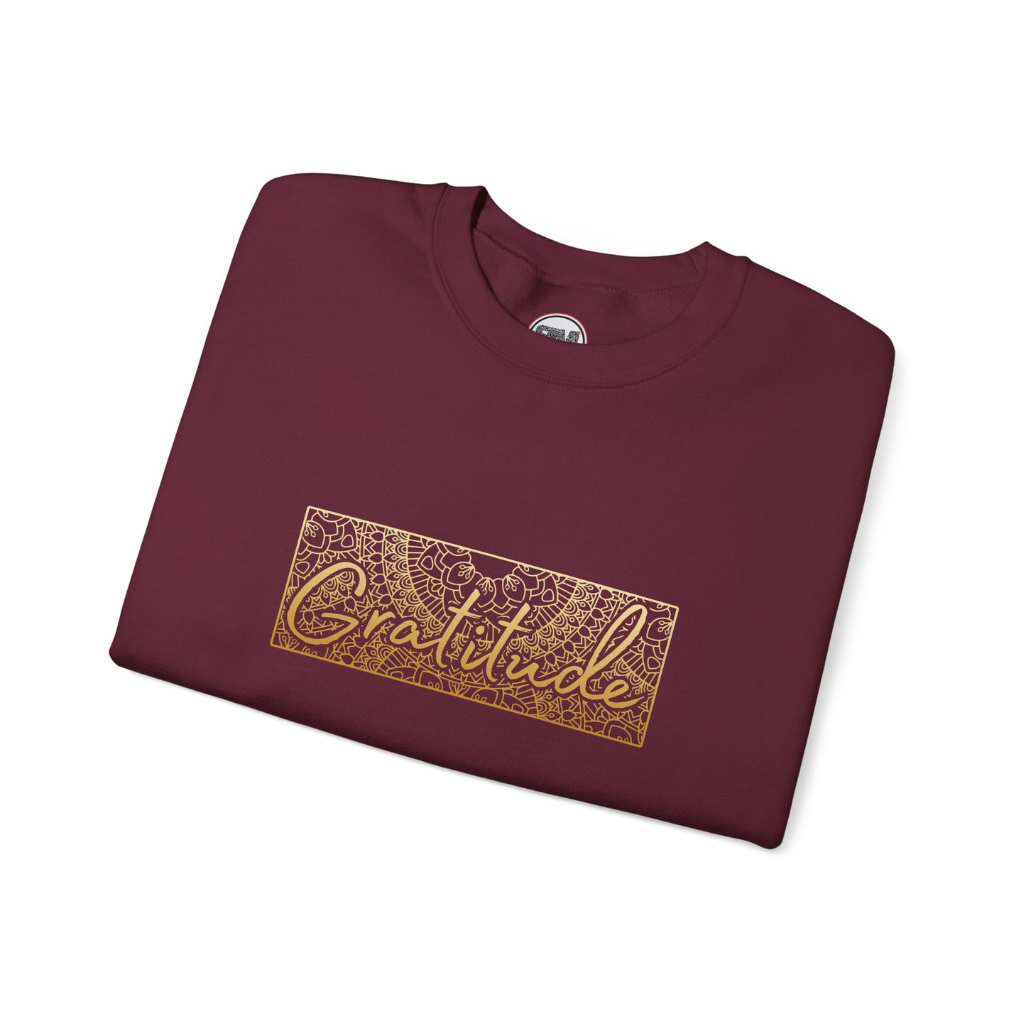 Gratitude Mandala Unisex Sweatshirt, Mindful Graphic Pullover