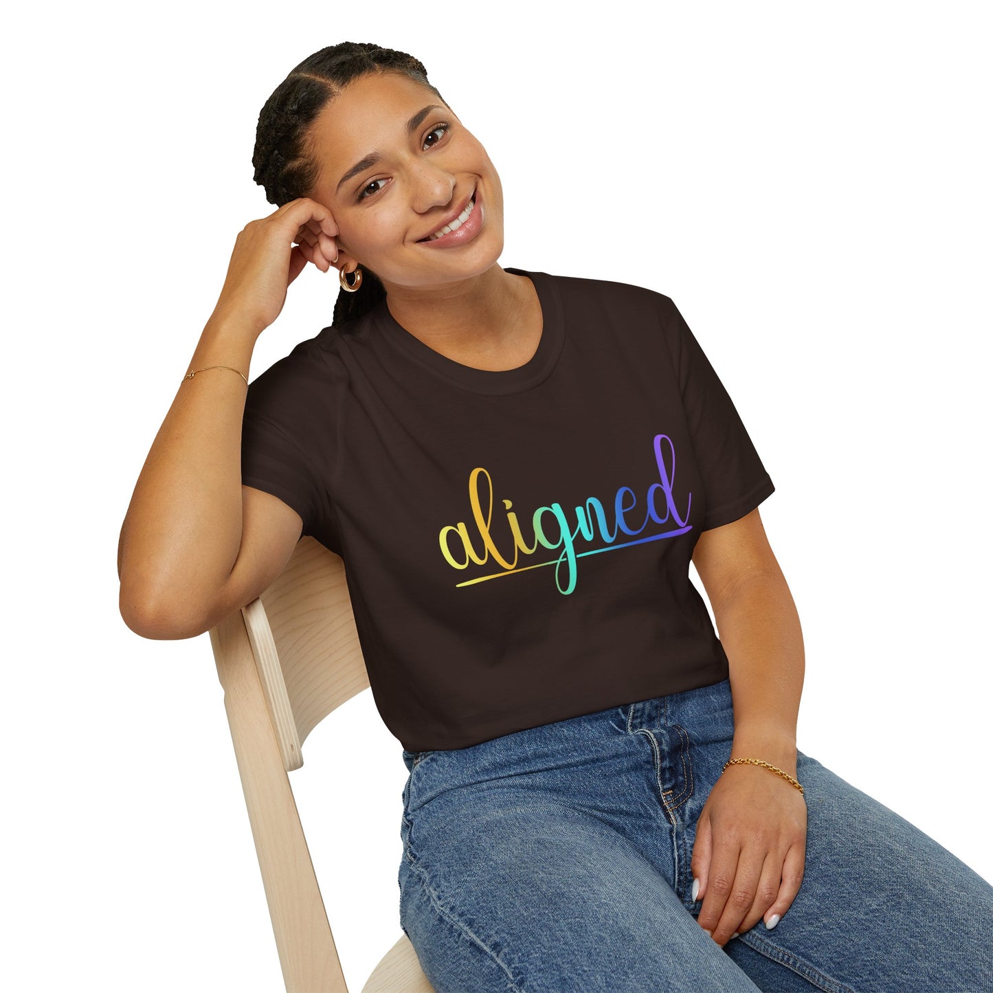 Aligned Ombre Unisex Tee