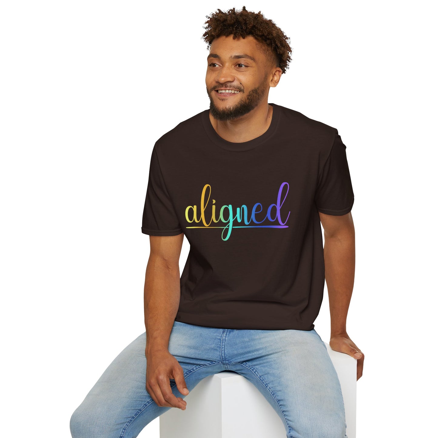 Aligned Ombre Unisex Tee
