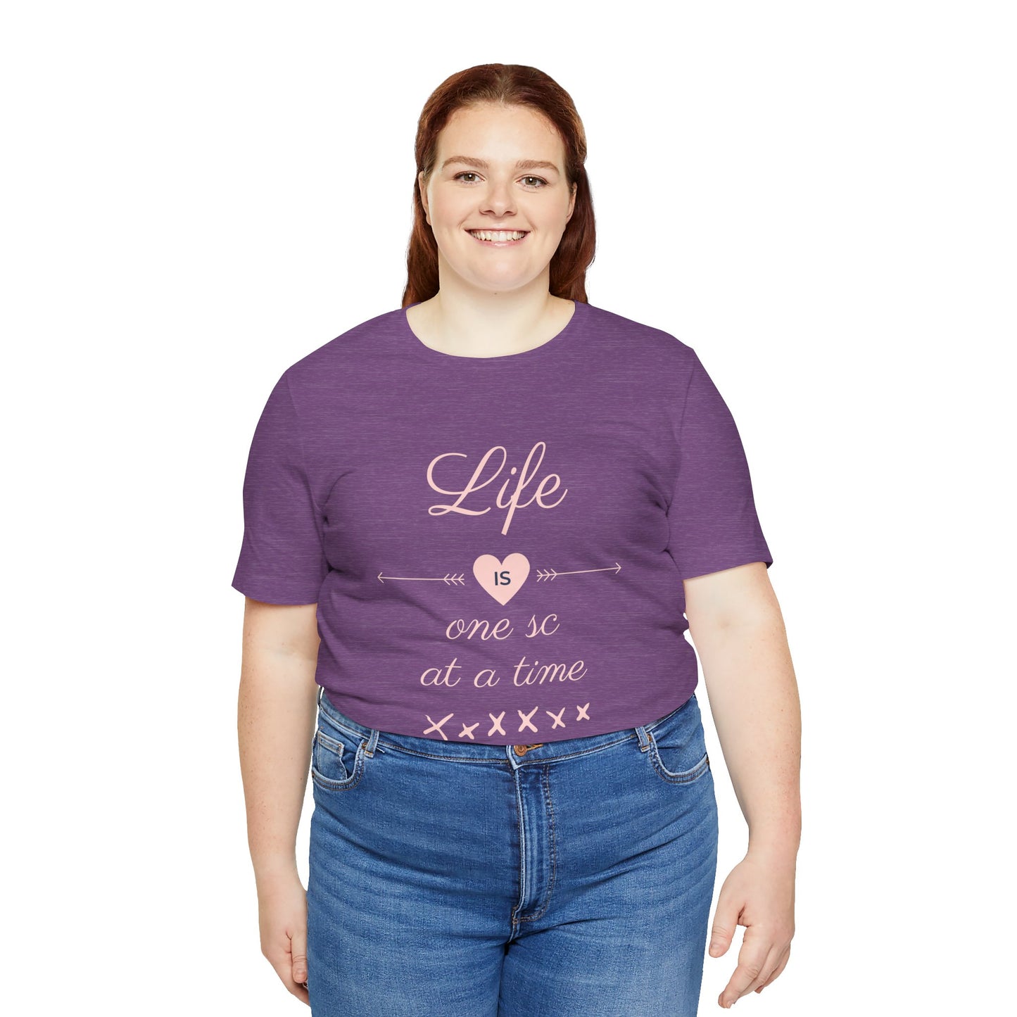Life Is One Single Crochet at a Time Unisex Tee