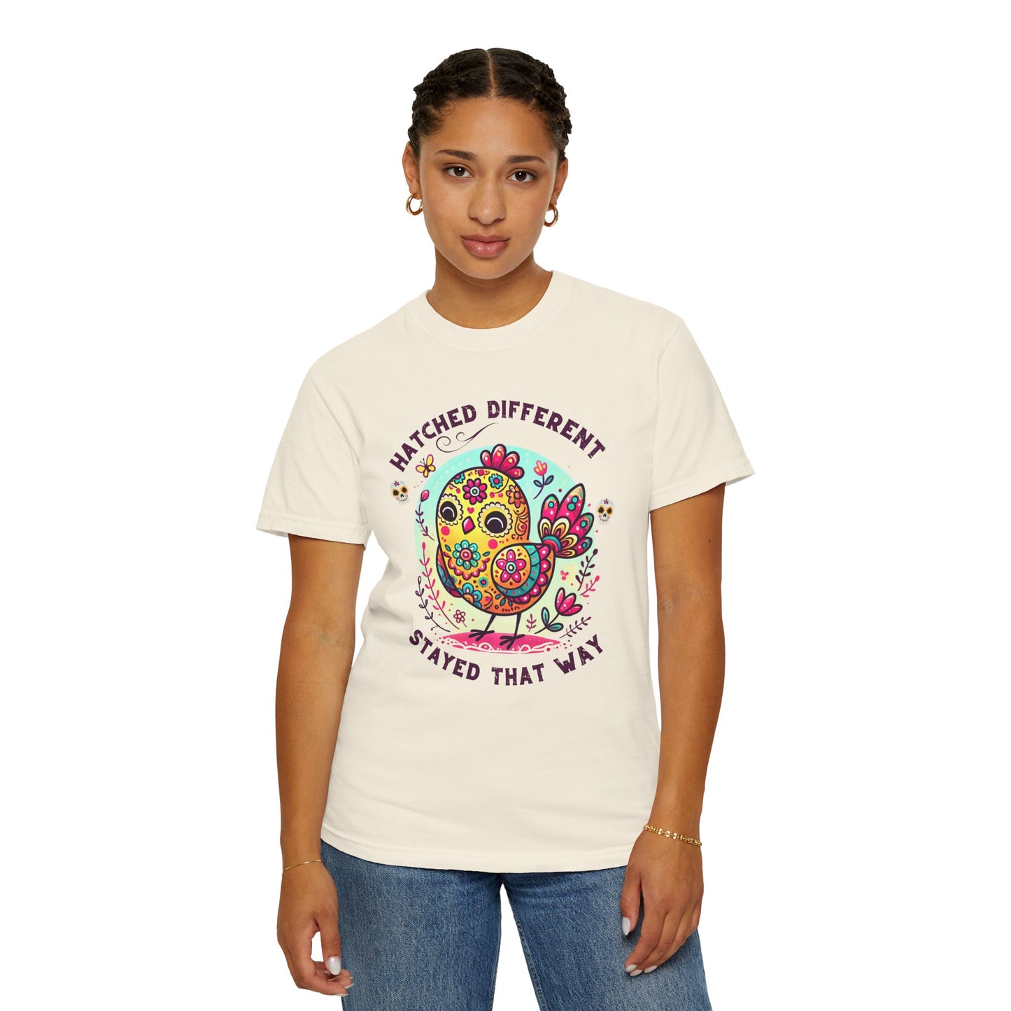 Just a Girl Who Loves Chickens Hens and Wildflowers T Shirt