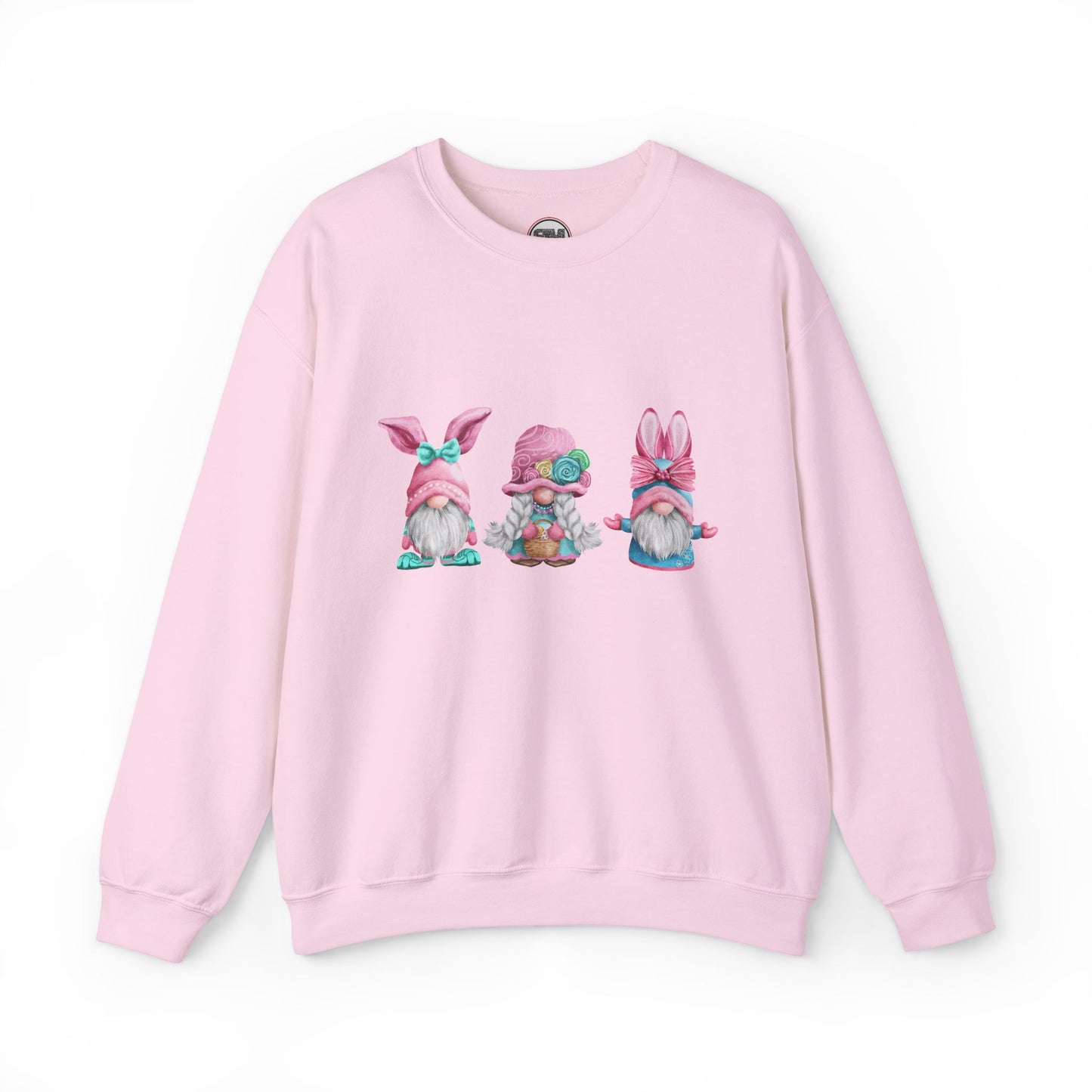Happy Easter Pastel Gnomes In Bunny Ears Sweatshirt, Cute Spring Gnome Pullover