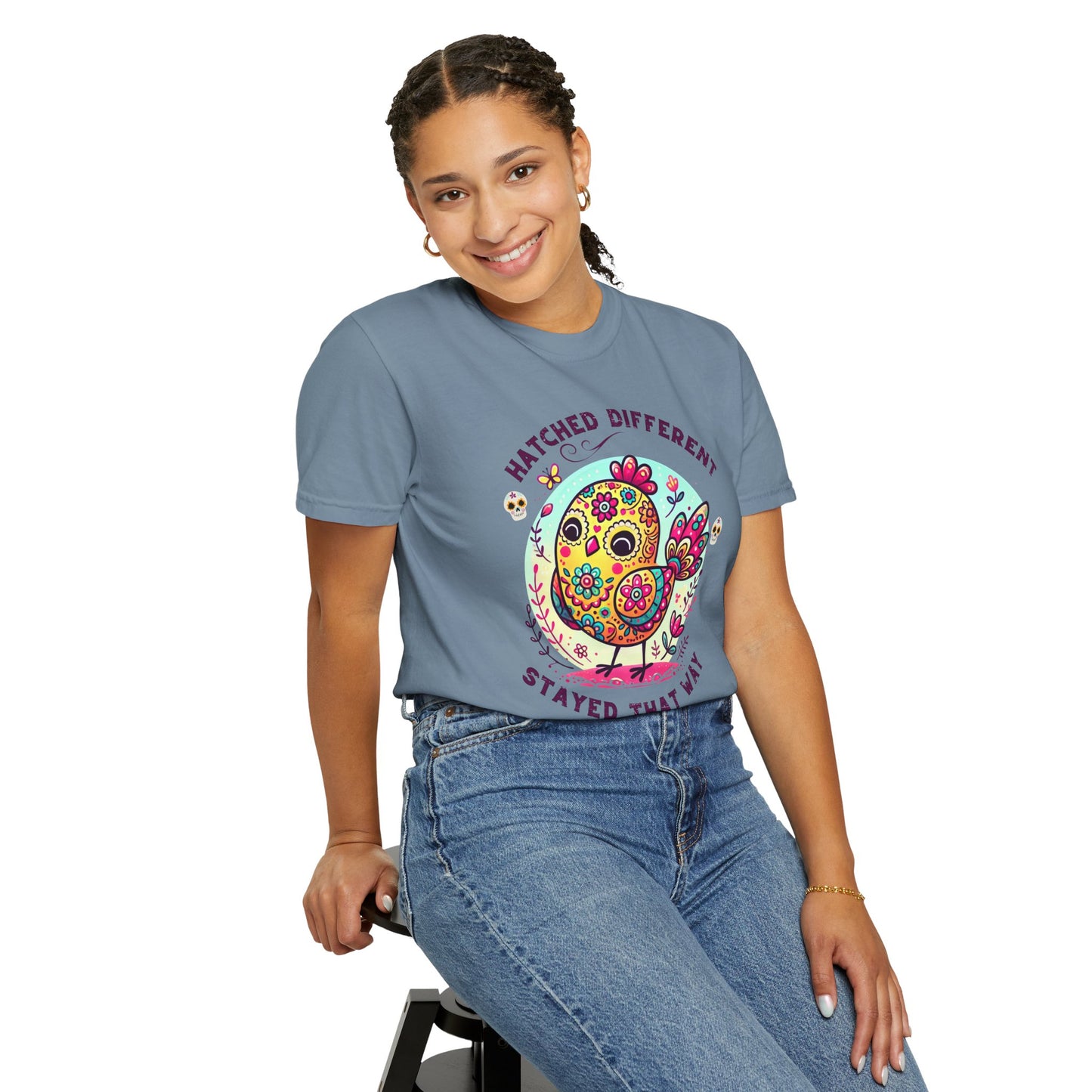 Just a Girl Who Loves Chickens Hens and Wildflowers T Shirt