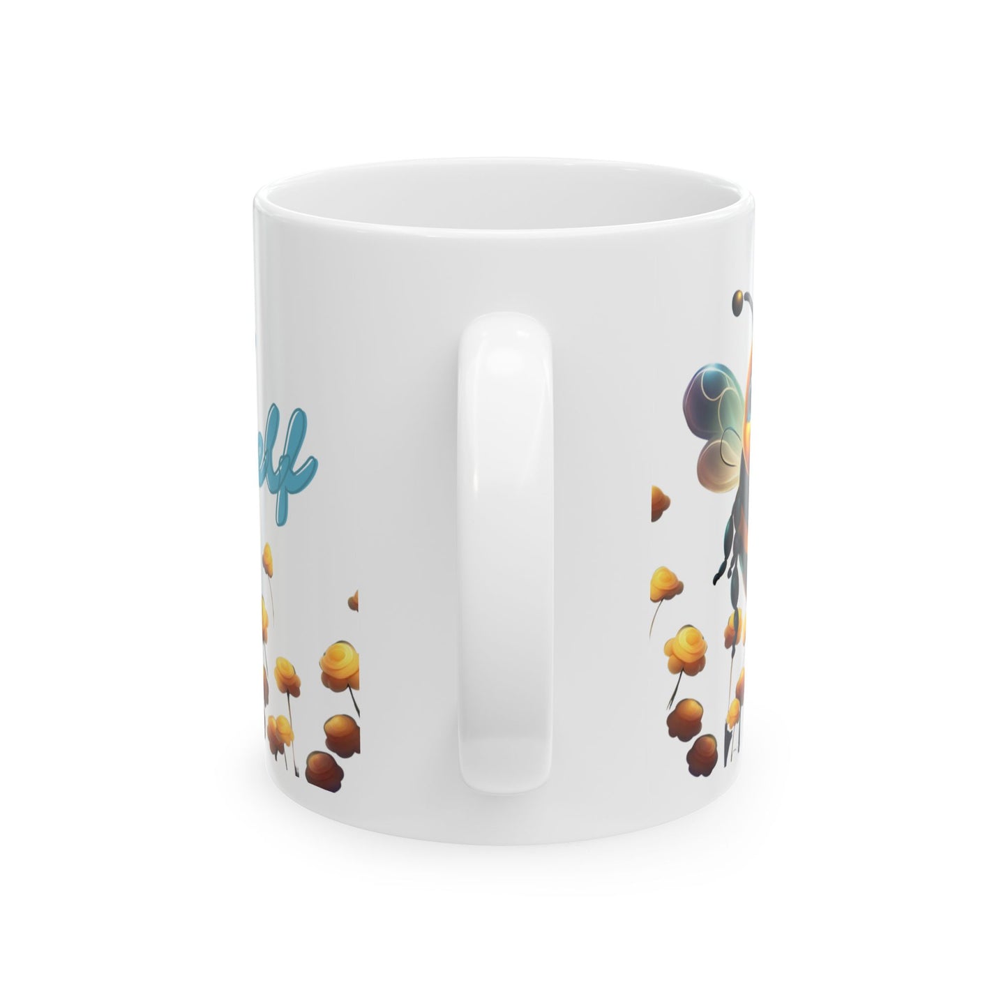 Bee Yourself Ceramic Mug – Inspirational Coffee Cup for Bee Lovers