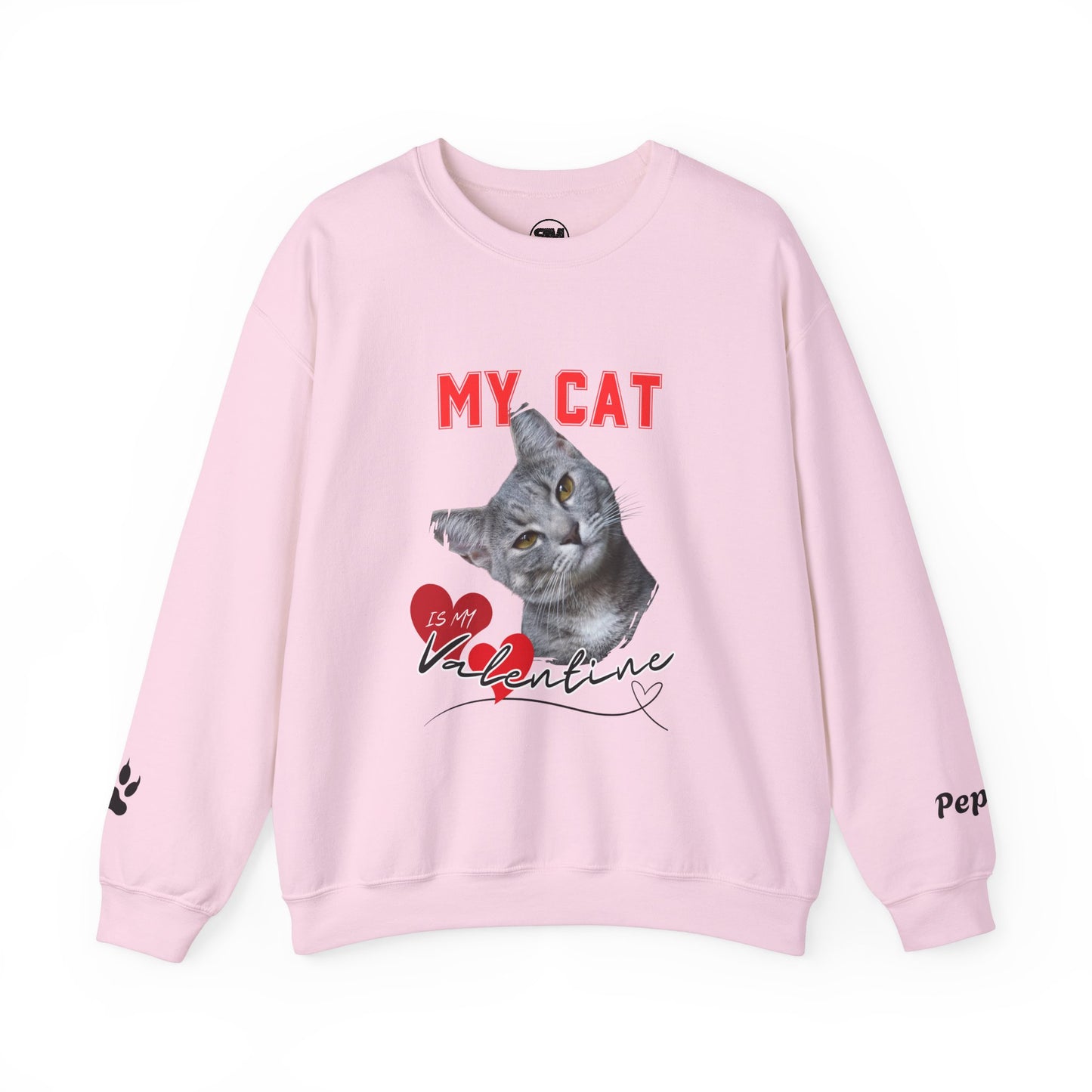 Custom My Cat or Dog Is My Valentine Sweatshirt, Personalized Pet Valentine Gift