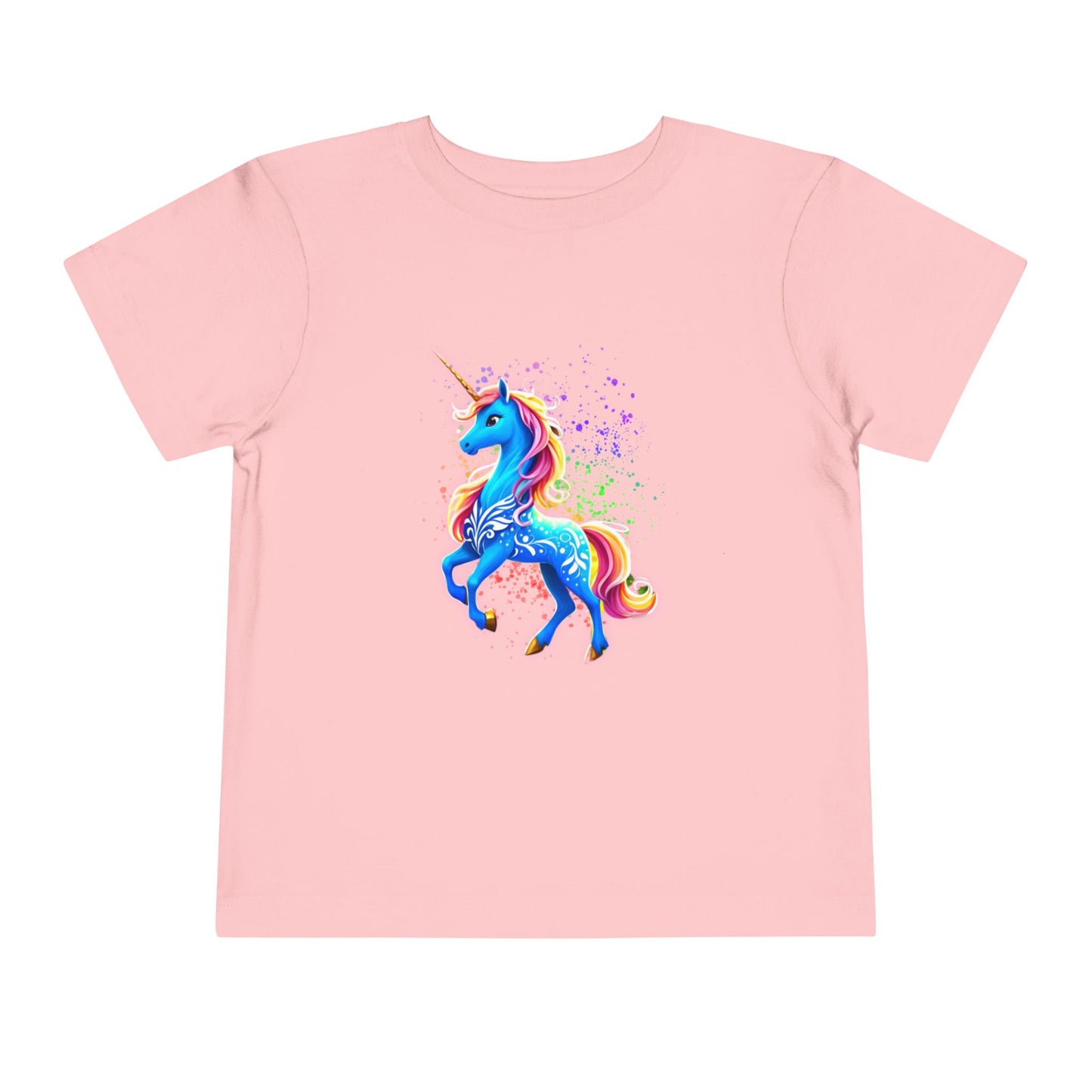 Rainbow Blue Unicorn Kids Shirt, Colorful Unicorn T Shirt for Children