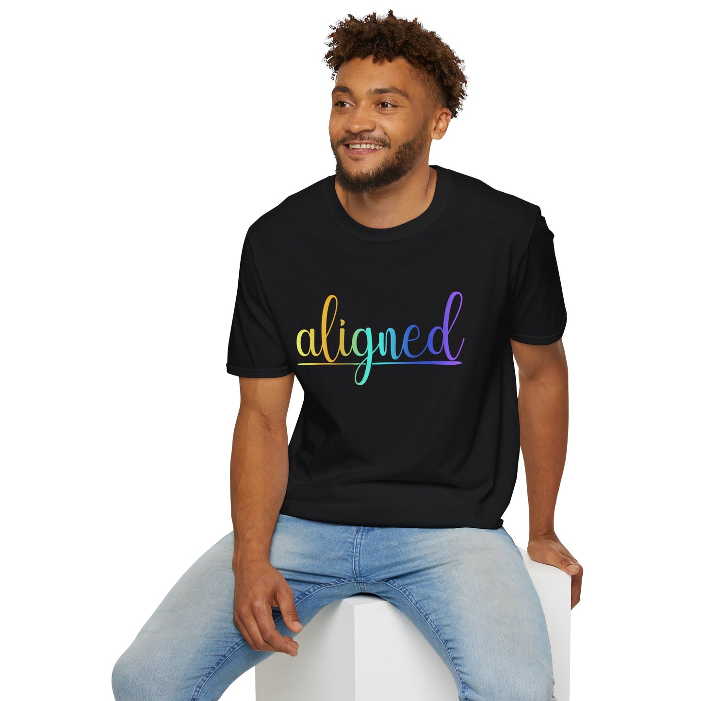 Aligned Ombre Unisex Tee