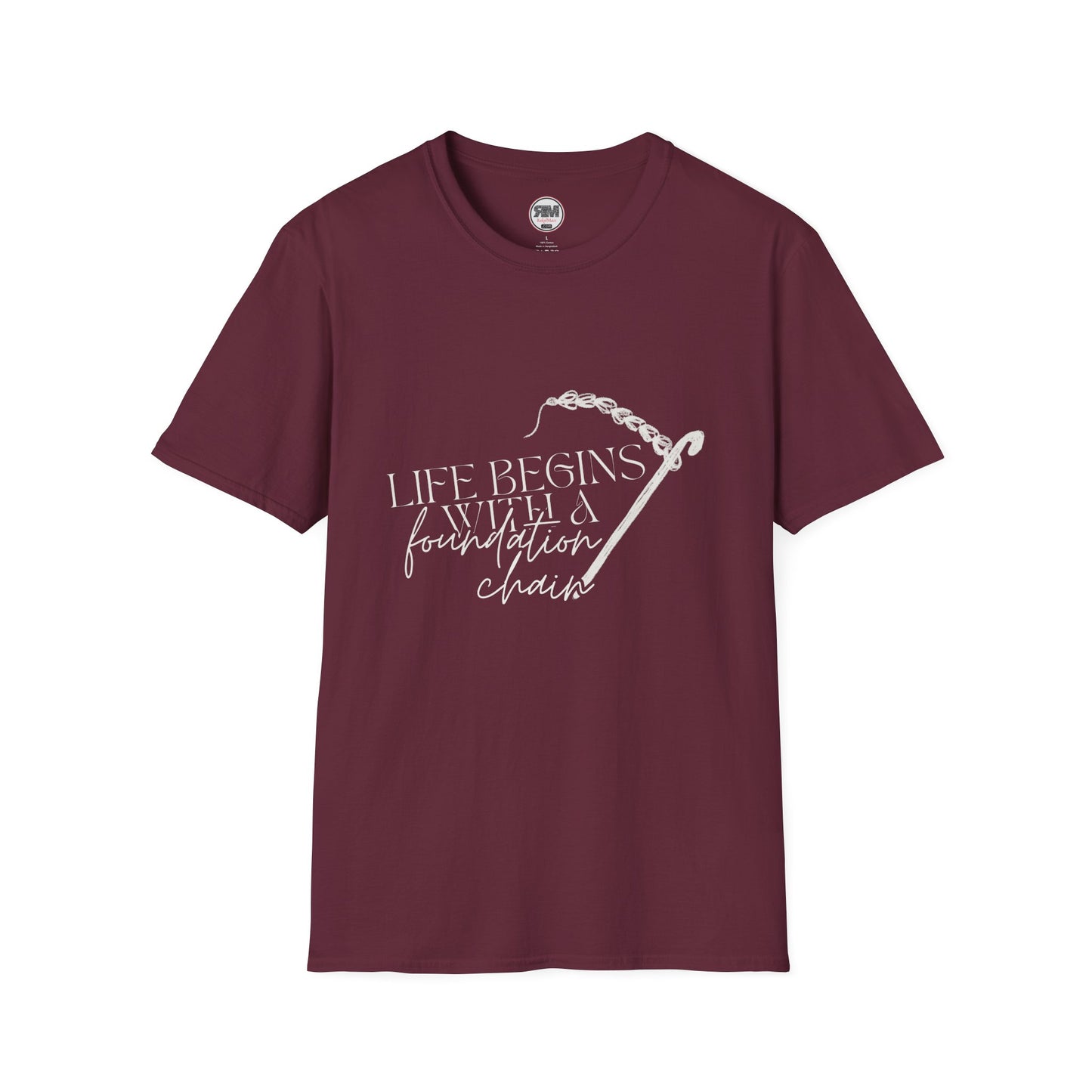 Life Begins With a Foundation Chain Tee