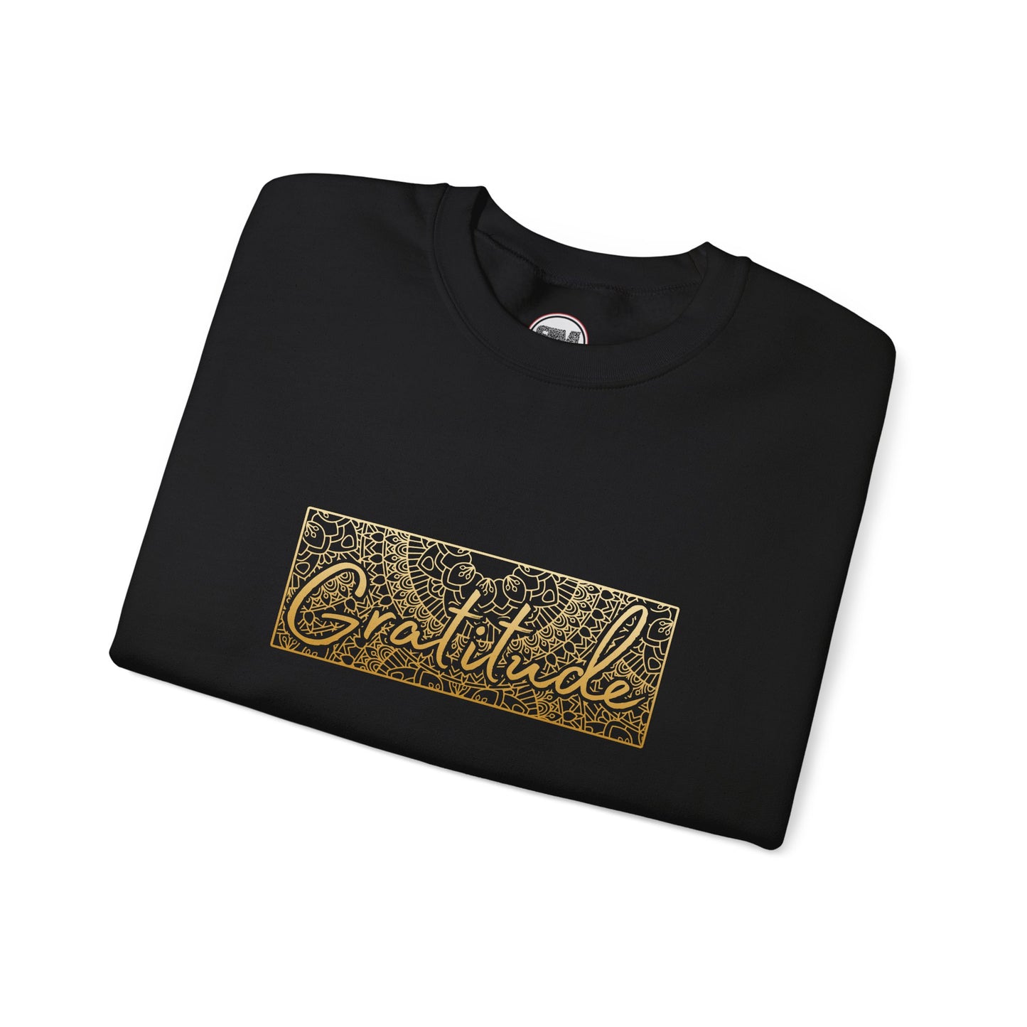 Gratitude Mandala Unisex Sweatshirt, Mindful Graphic Pullover