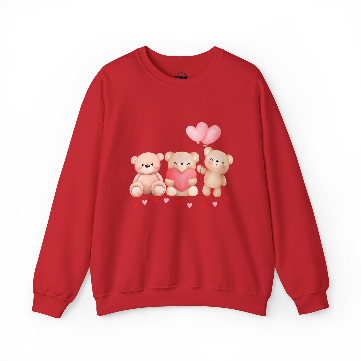 Teddy Bear Valentines Day Sweatshirt, Cute Valentine Pullover for Women
