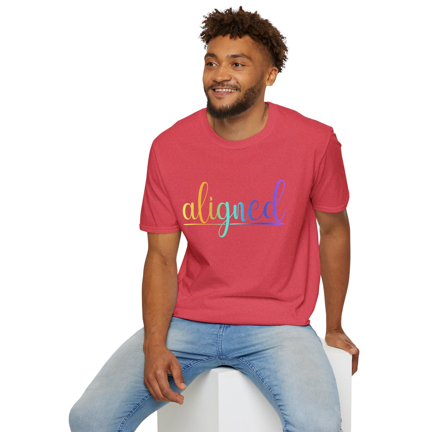 Aligned Ombre Unisex Tee