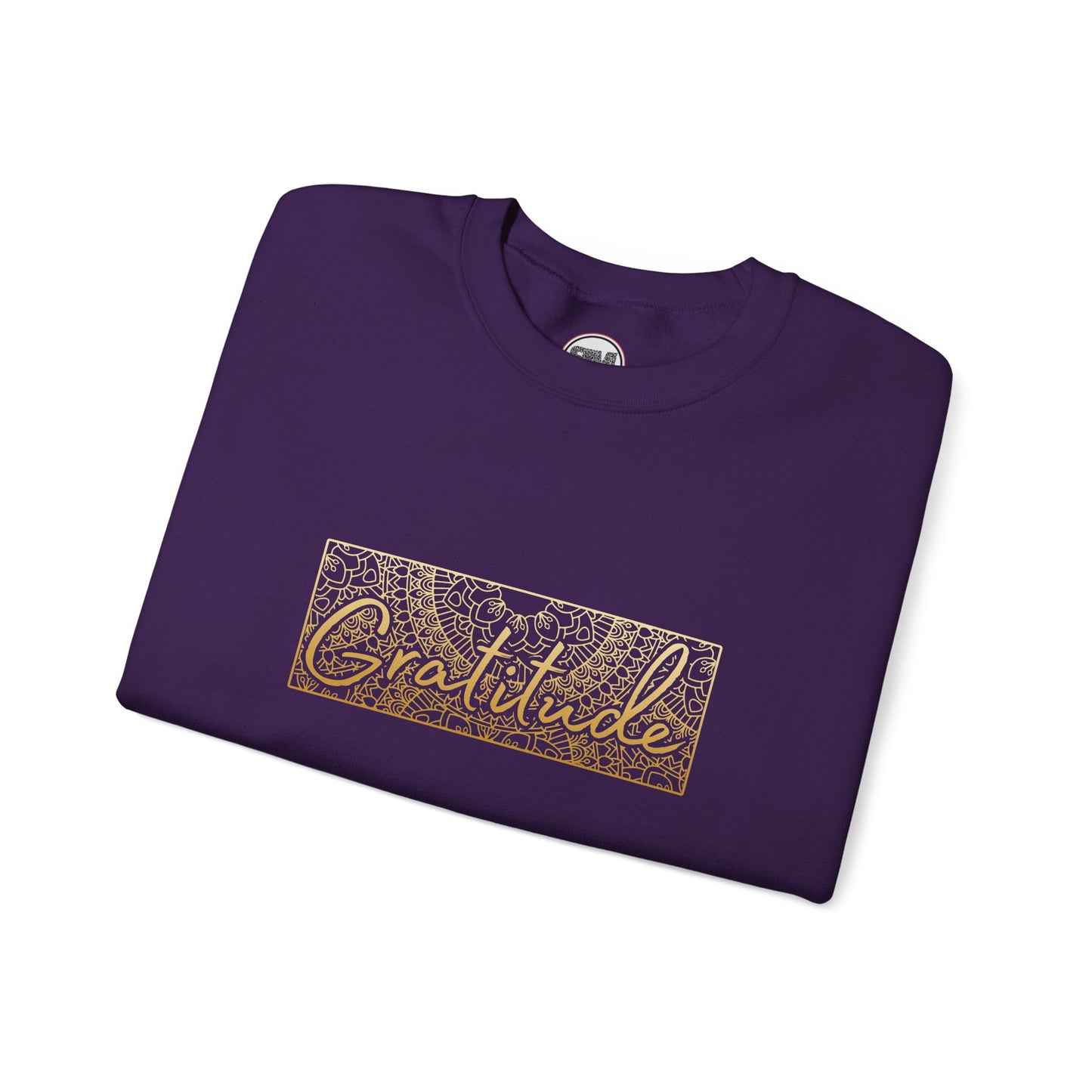 Gratitude Mandala Unisex Sweatshirt, Mindful Graphic Pullover