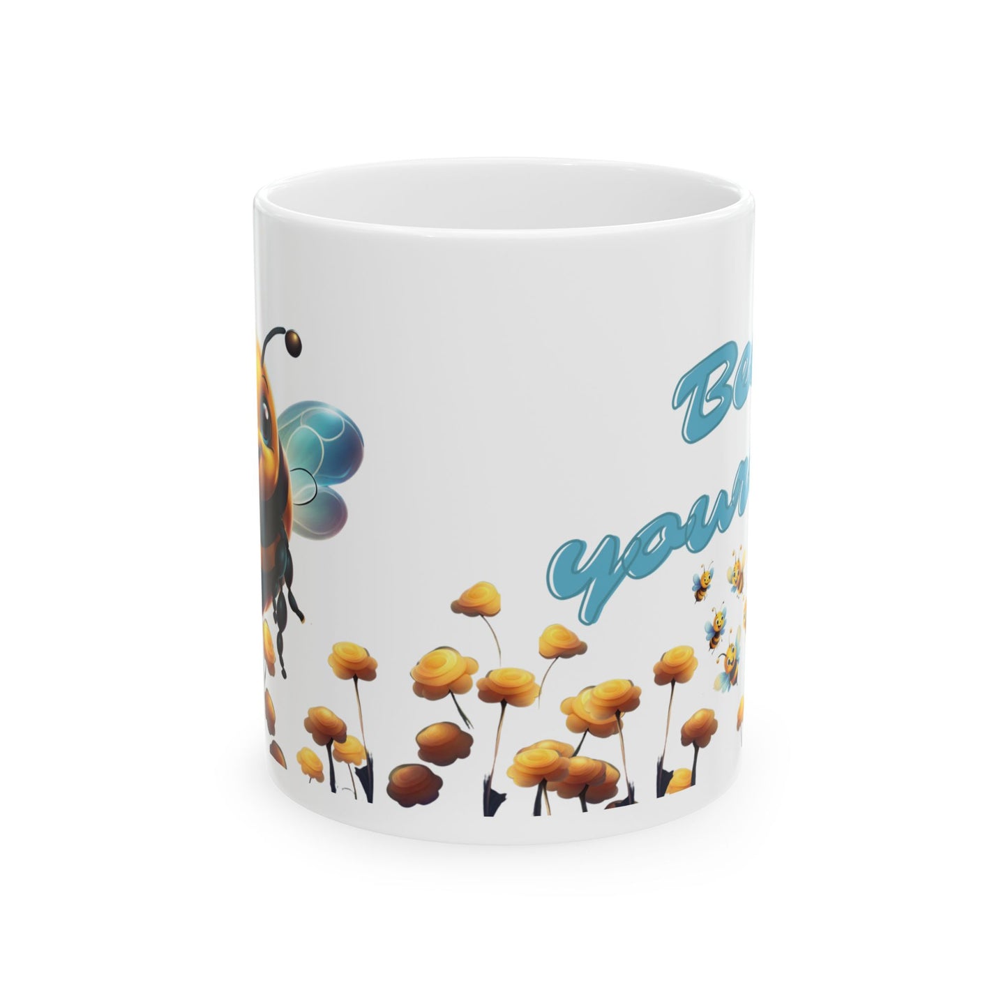 Bee Yourself Ceramic Mug – Inspirational Coffee Cup for Bee Lovers