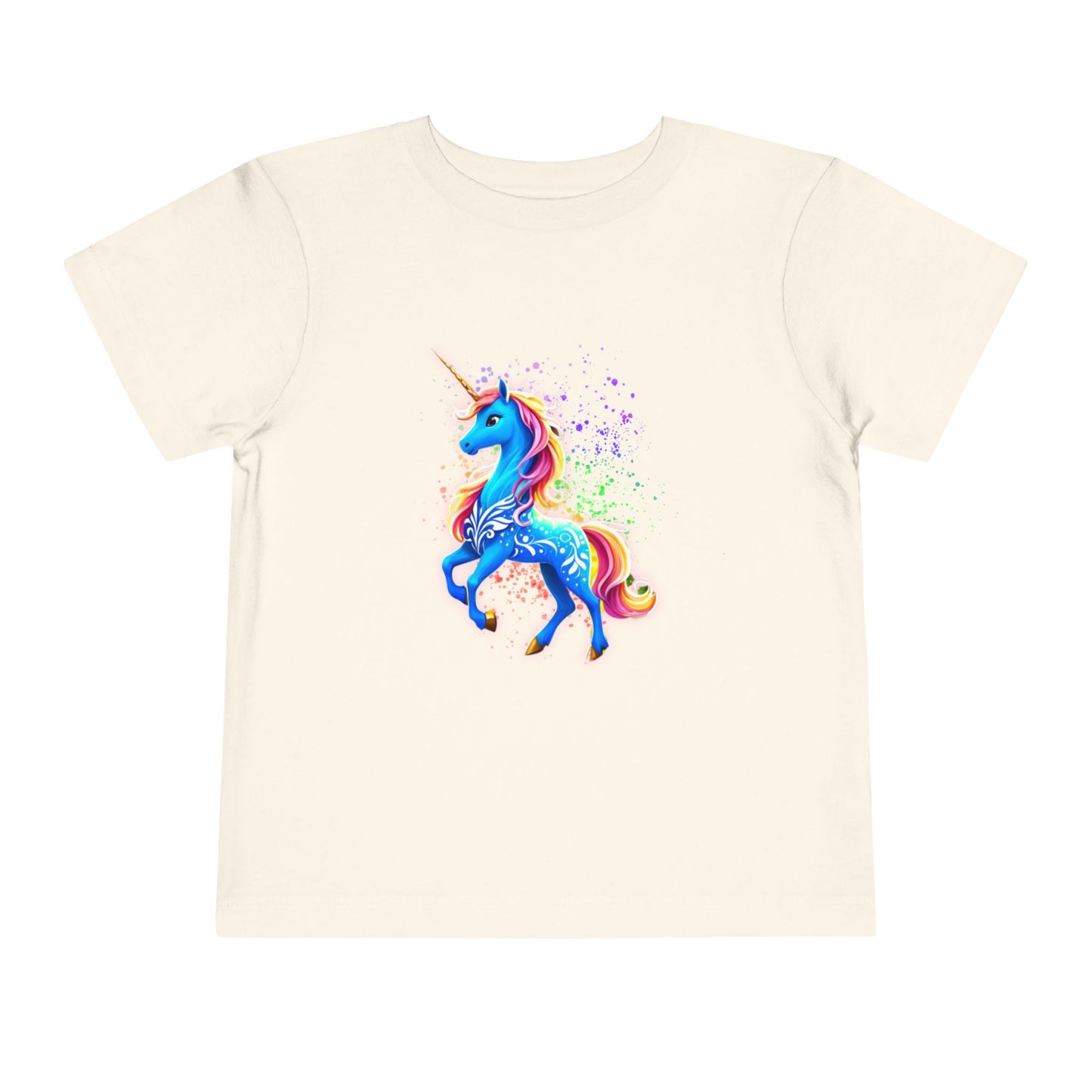 Rainbow Blue Unicorn Kids Shirt, Colorful Unicorn T Shirt for Children