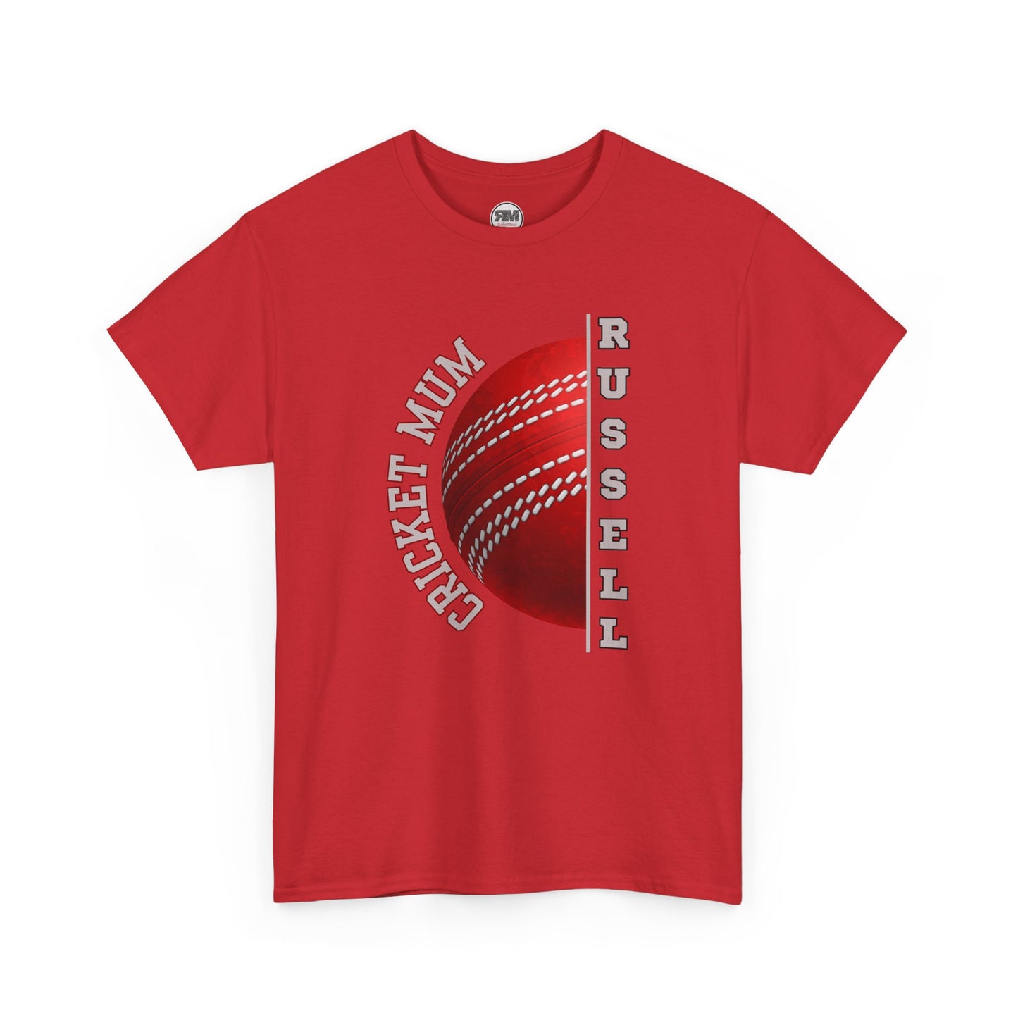 Personalised Cricket Mum T Shirt, Custom Name Gift for Cricket Loving Mothers