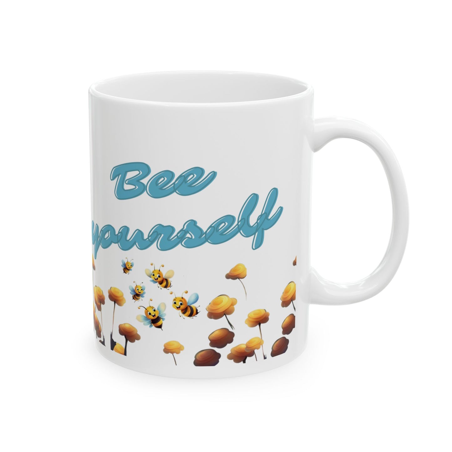 Bee Yourself Ceramic Mug – Inspirational Coffee Cup for Bee Lovers