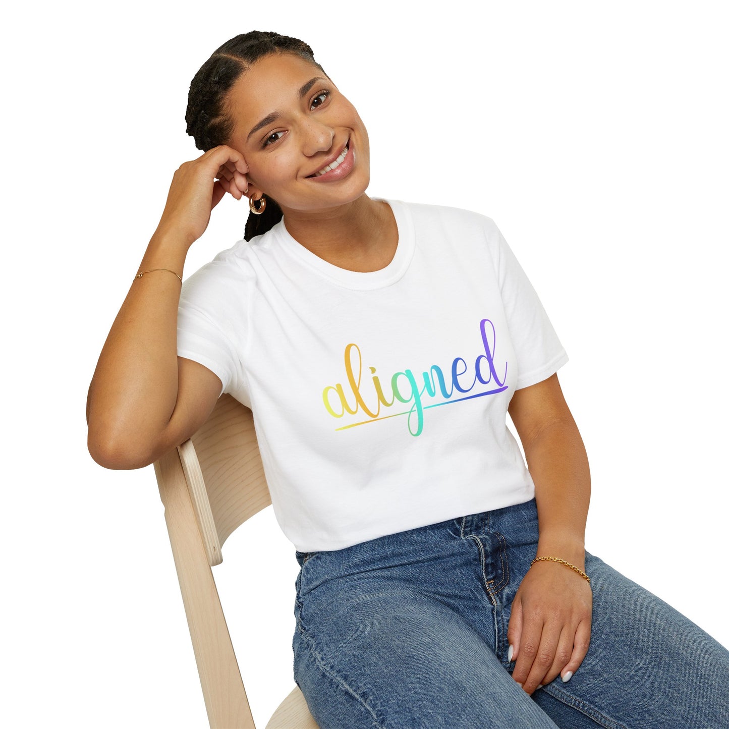 Aligned Ombre Unisex Tee