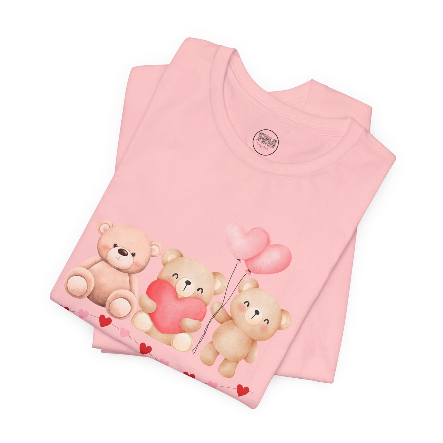Teddy Bear Valentines Day T Shirt, Cute Love Plush Tee