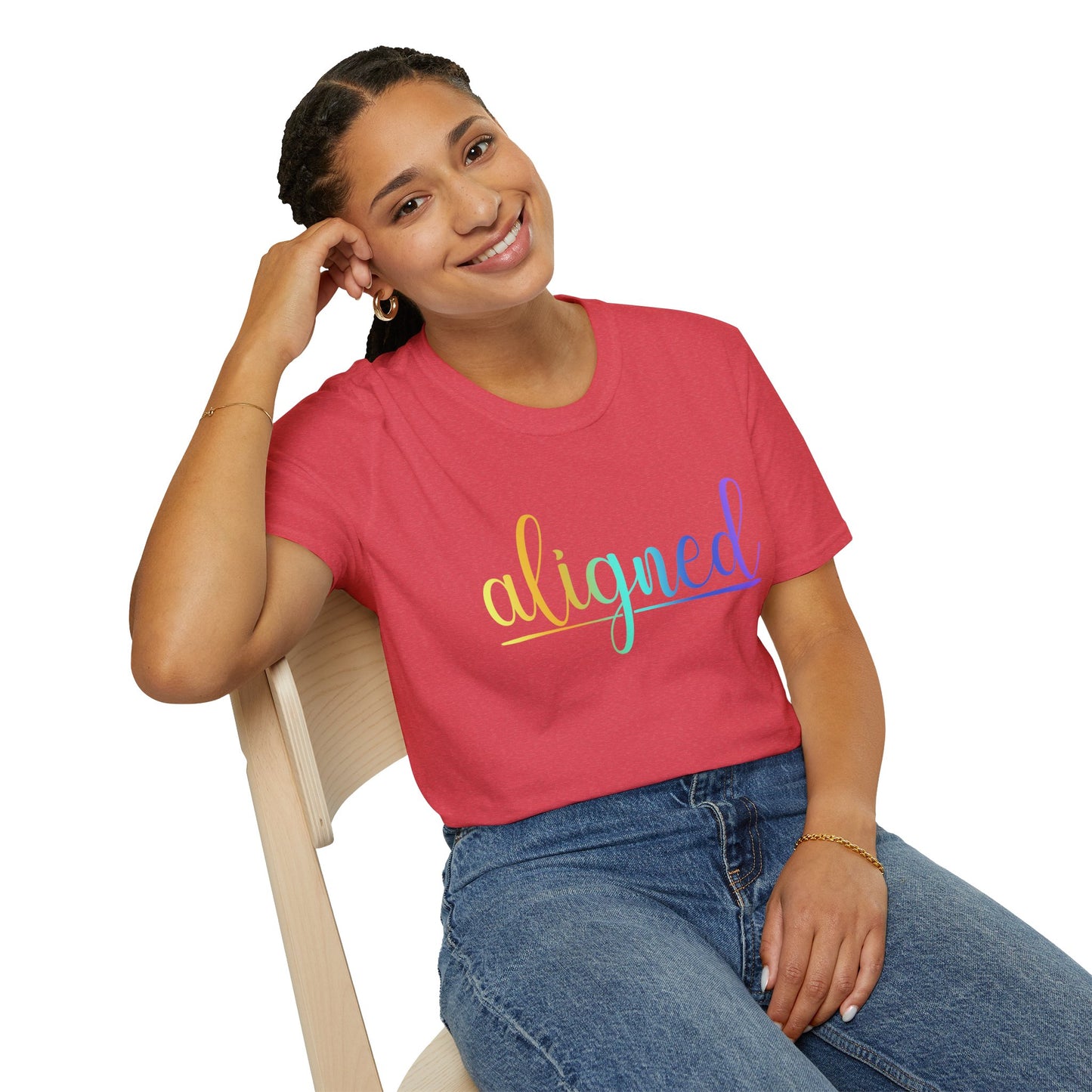 Aligned Ombre Unisex Tee