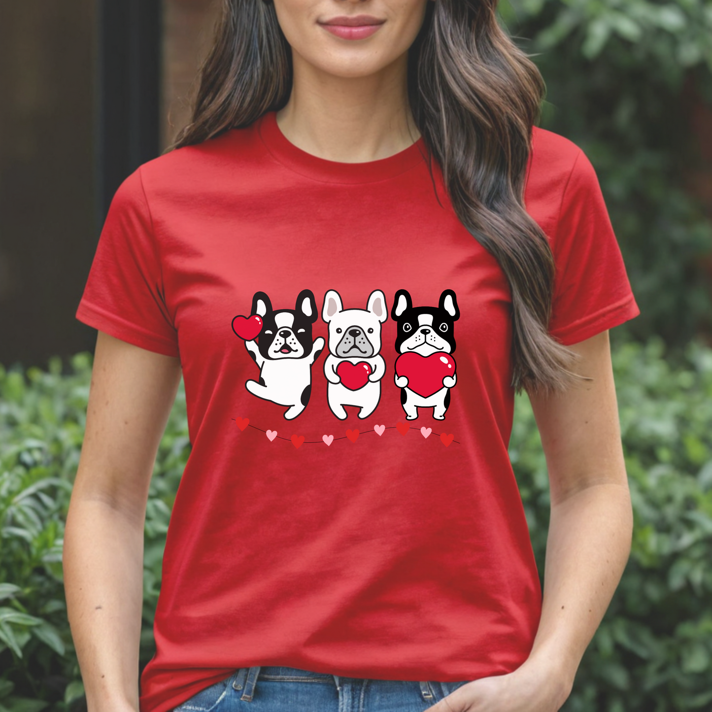 French Bulldogs Valentines Day T Shirt, Cute Frenchie Love Tee