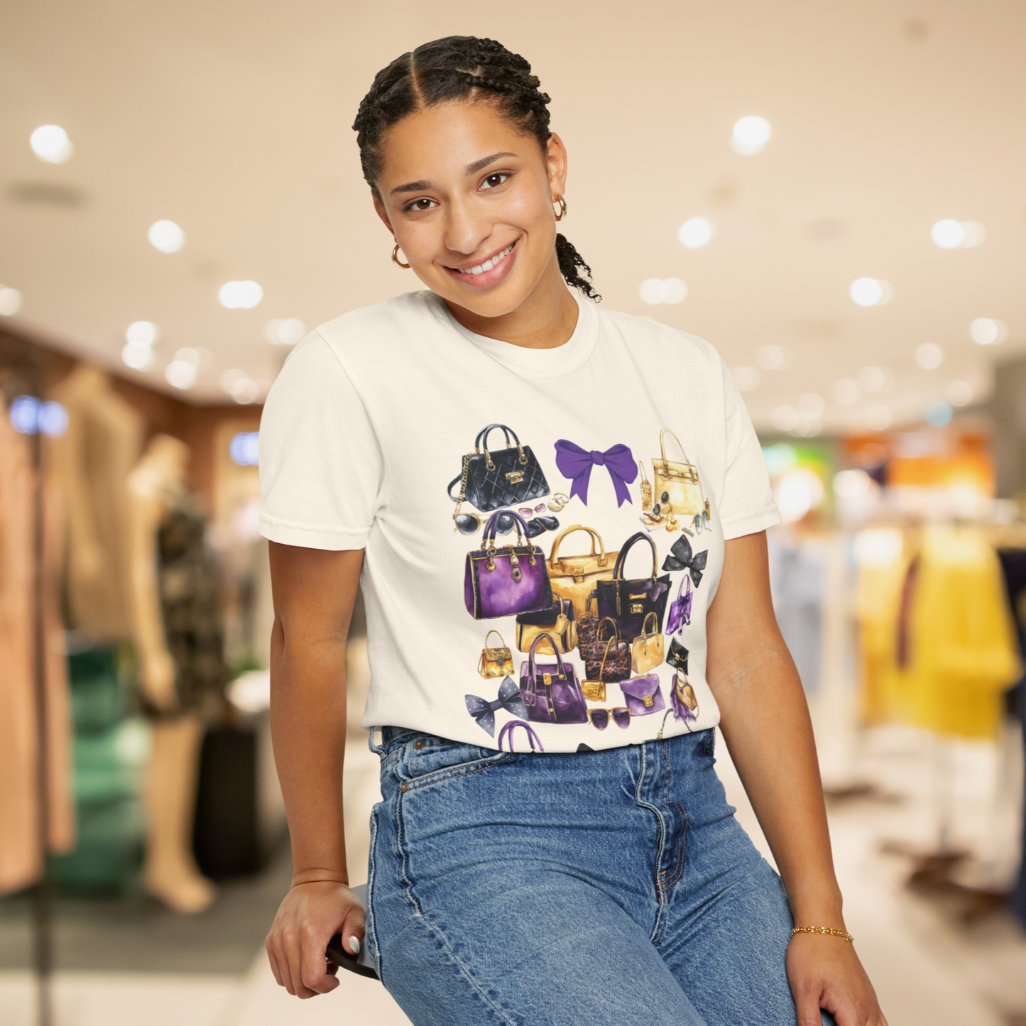 coquette handbags design tshirt for women