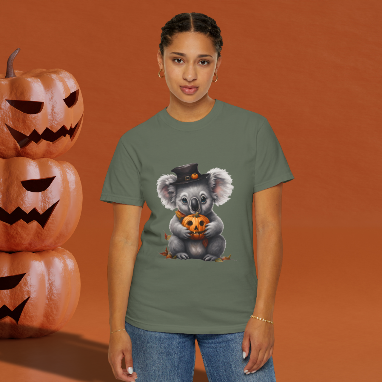 Halloween Koala Spooky Cute Animal Tee – Adorable Gothic Halloween Shirt