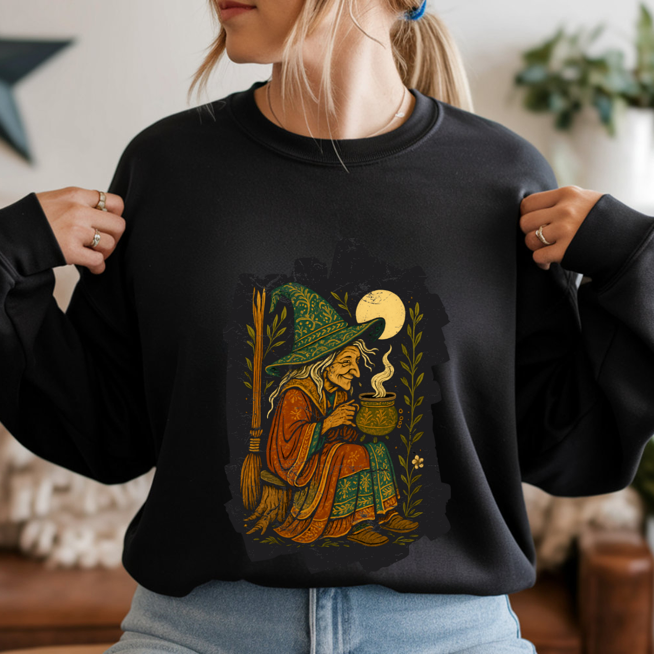 Witch’s Brew Unisex Sweatshirt – Mystic Cottagecore Potion Lover Pullover