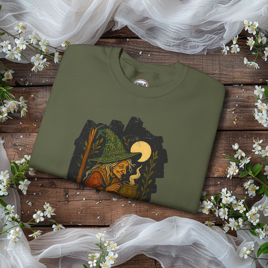 Witch’s Brew Unisex Sweatshirt – Mystic Cottagecore Potion Lover Pullover