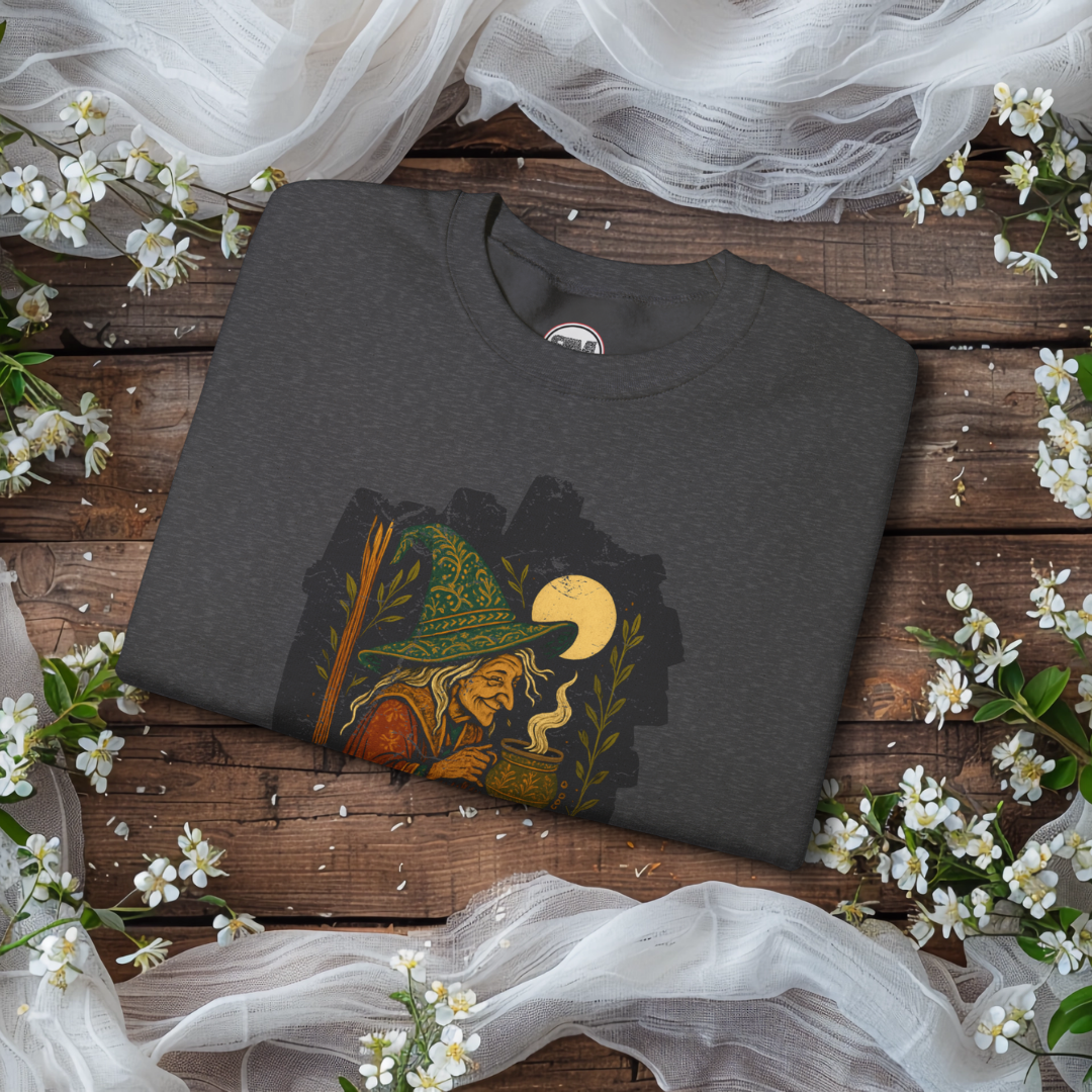 Witch’s Brew Unisex Sweatshirt – Mystic Cottagecore Potion Lover Pullover