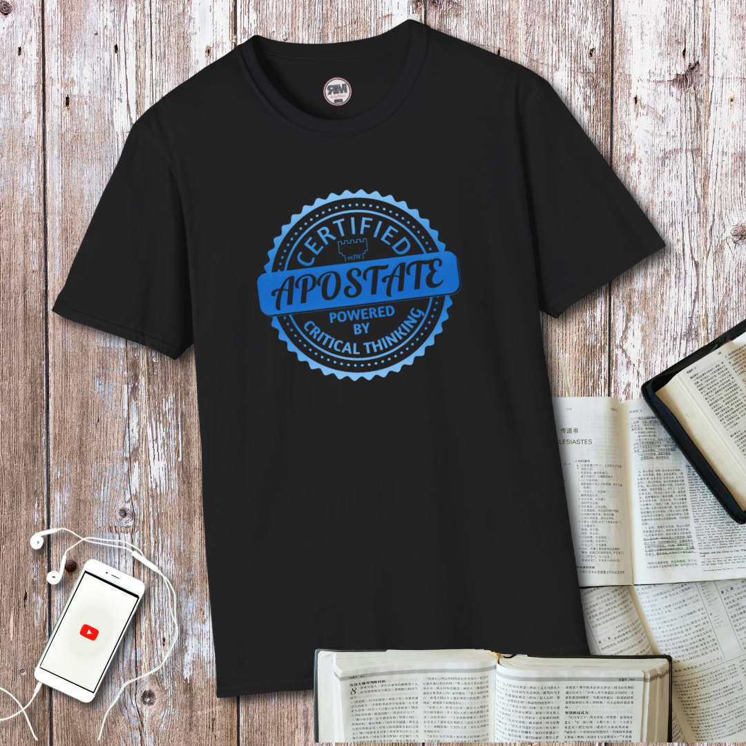 Certified Apostate Unisex T Shirt, Ex JW Cult Survivor Tee