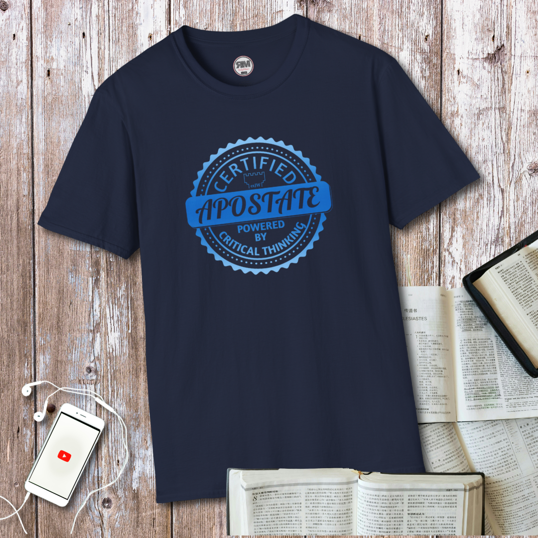 Certified Apostate Unisex T Shirt, Ex JW Cult Survivor Tee